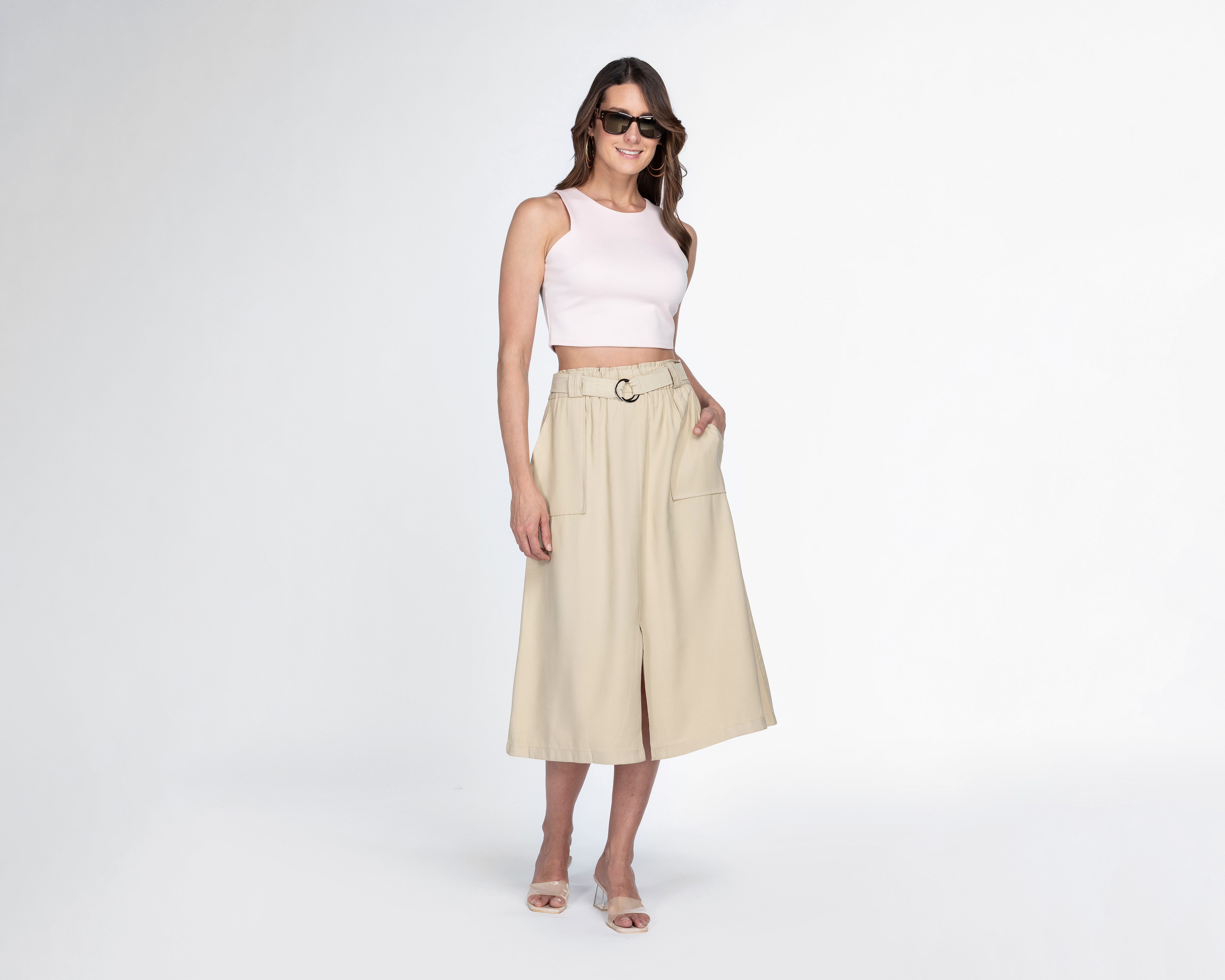 Foto 3 pulgar | Foto 2 | Crop Top sin Mangas Bebe para Mujer