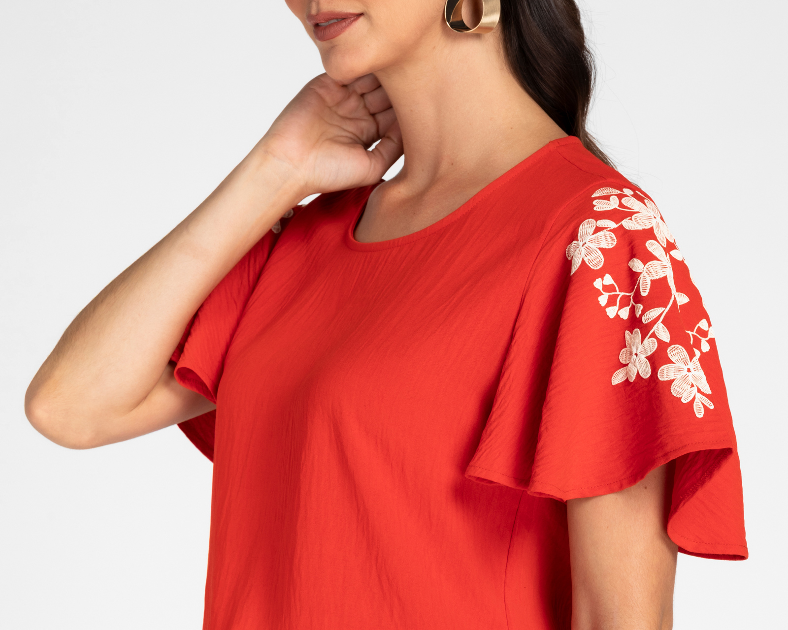 Foto 5 pulgar | Foto 4 | Blusa Lady Sun Anaranjada para Mujer