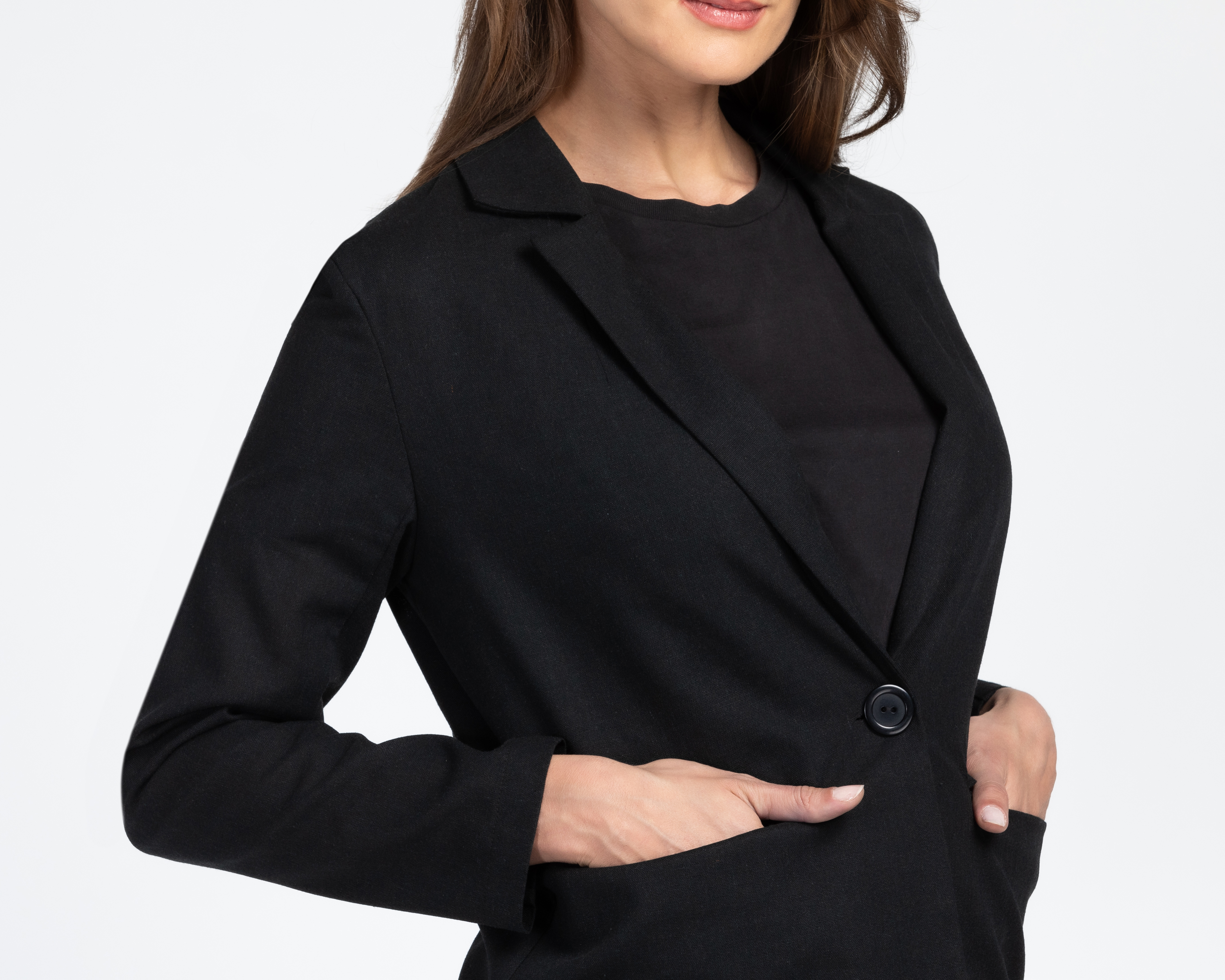 Foto 5 pulgar | Foto 4 | Blazer Negro Sahara para Mujer