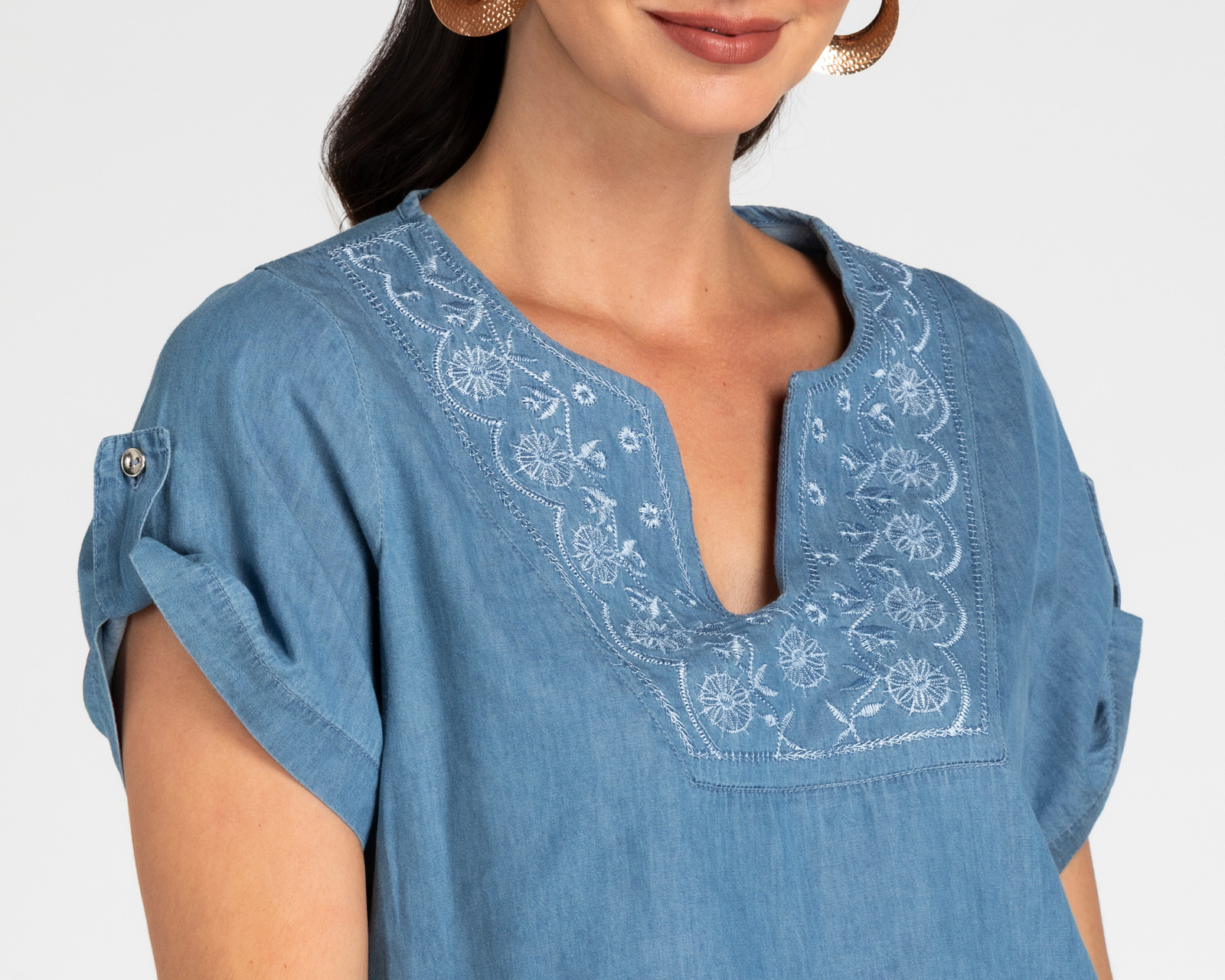 Foto 5 pulgar | Foto 4 | Blusa Lady Sun Azul para Mujer