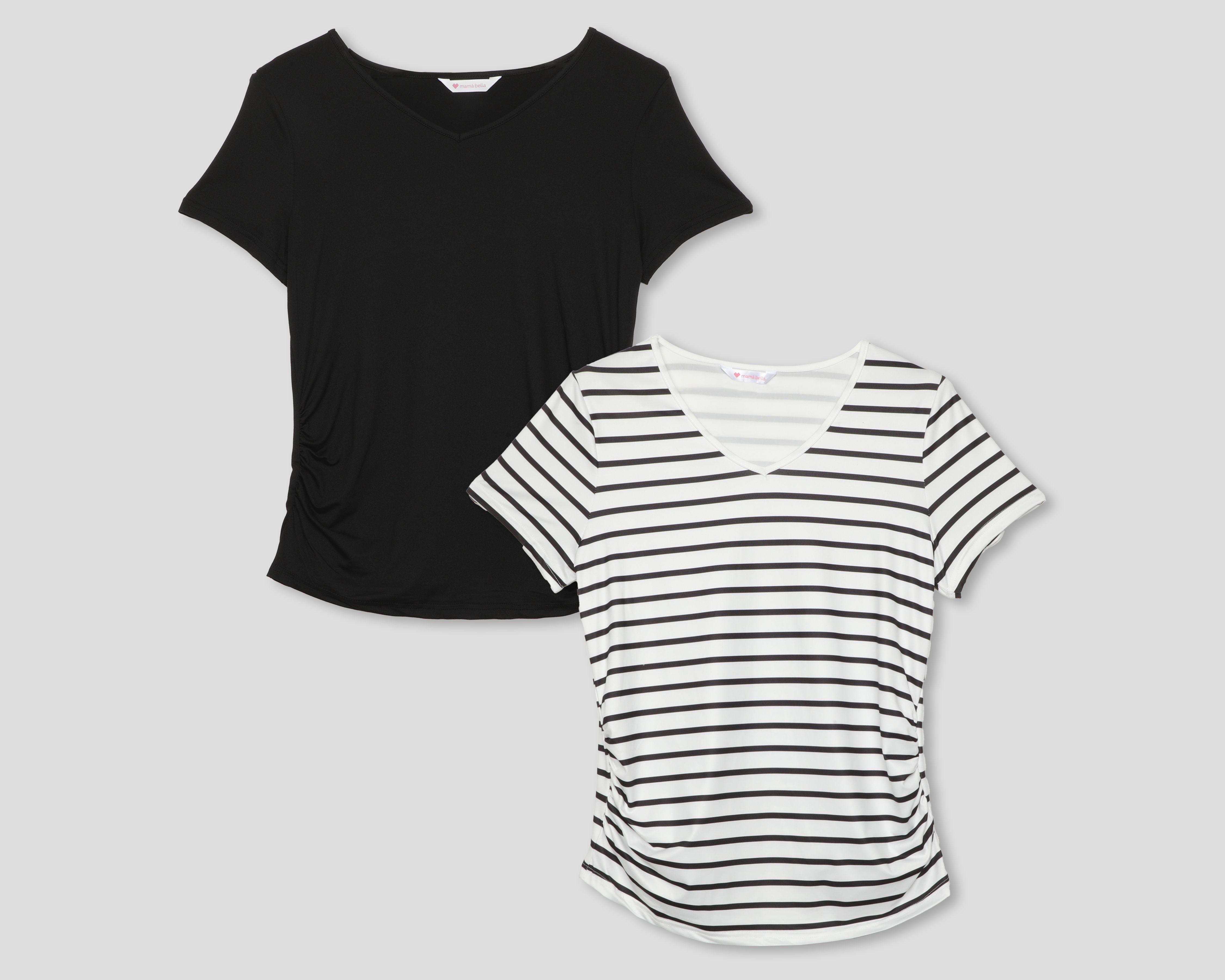 Foto 2 pulgar | Foto 1 | Playera de Maternidad Manga Corta Mamá Bella 2 Piezas