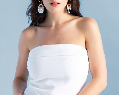 Foto 4 | Foto 4 | Blusa Strapless Jennifer Lopez para Mujer