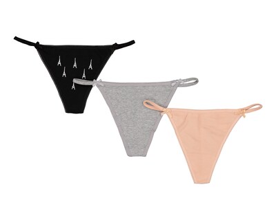 Foto 1 | Foto 1 | Tanga de Algodón Lovest para Mujer 3 Piezas