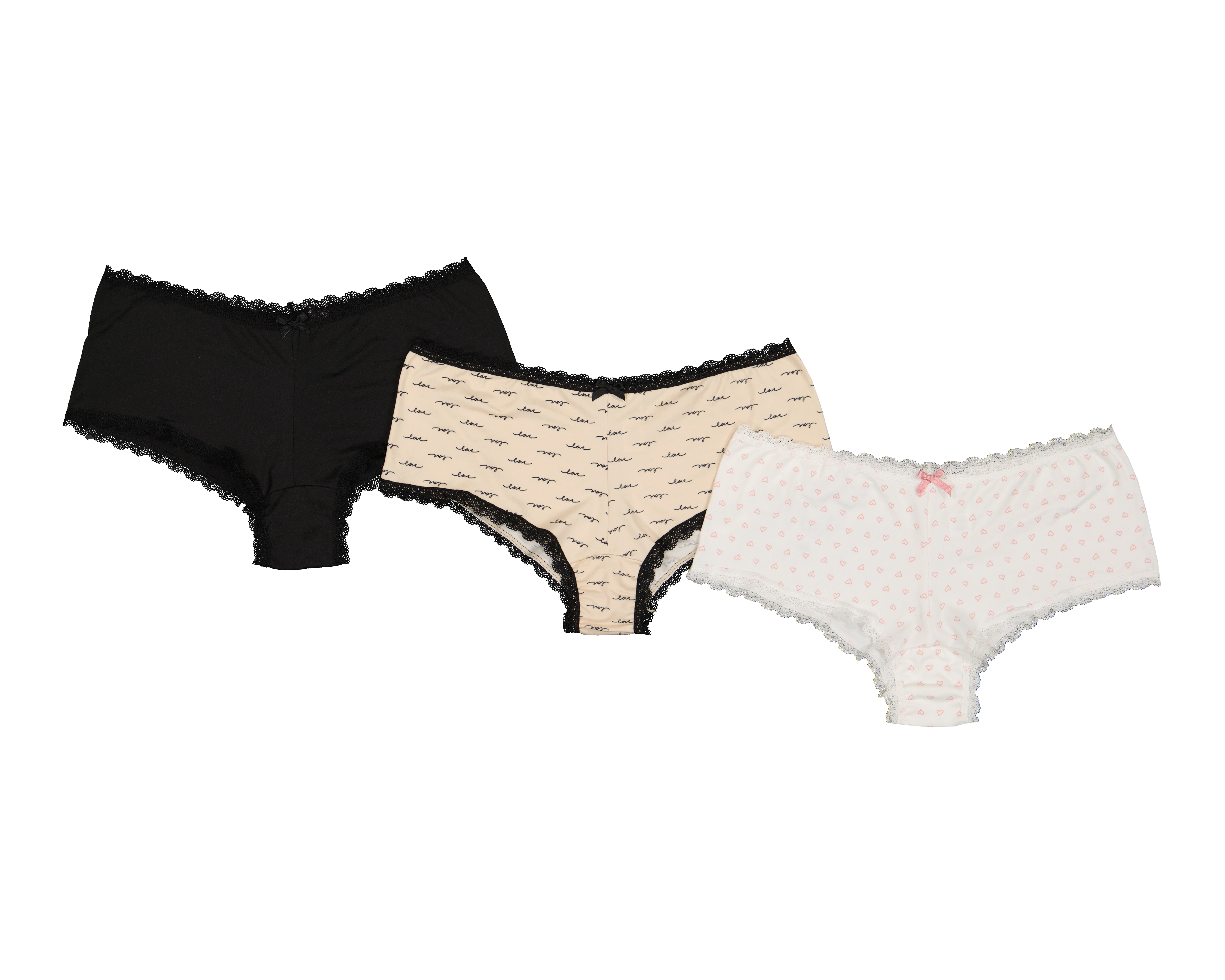 Bóxer con Encaje Frescura para Mujer 3 Piezas