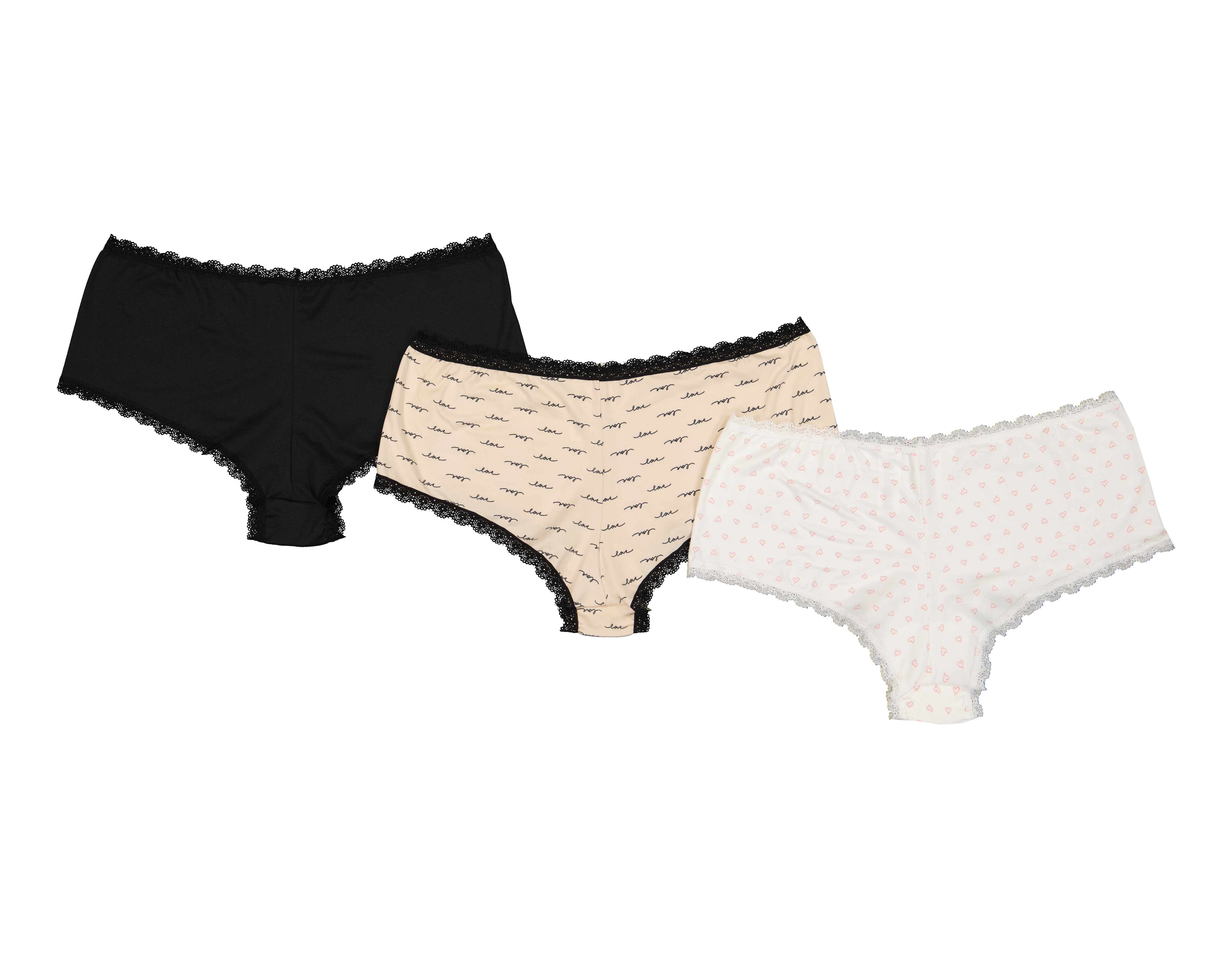 Foto 2 | Foto 2 | Bóxer con Encaje Frescura para Mujer 3 Piezas