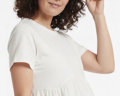 Foto 4 | Foto 4 | Playera de Maternidad Blanca Mamá Bella