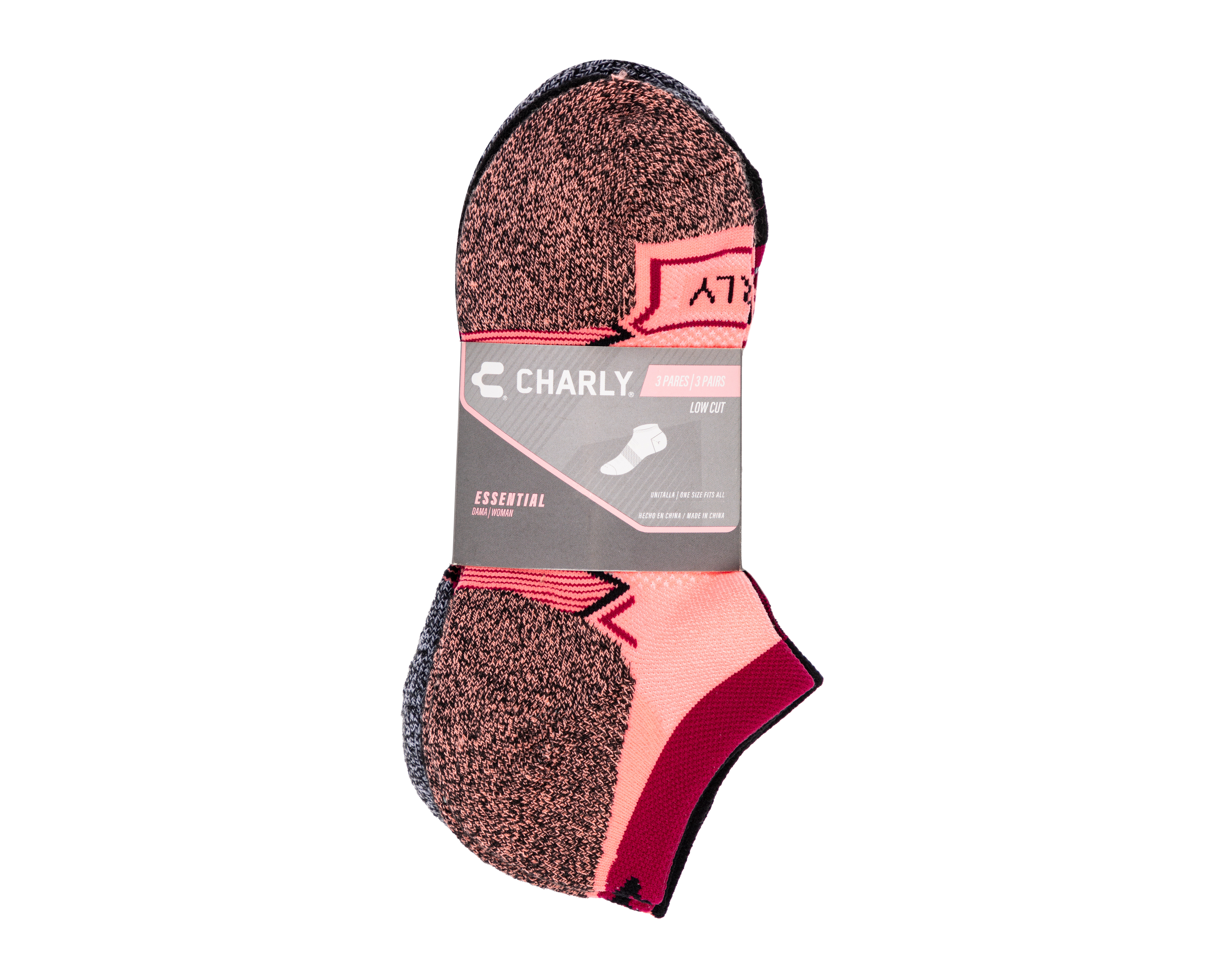 Foto 4 pulgar | Foto 3 | Calcetas Deportivas Charly para Mujer 3 Pares