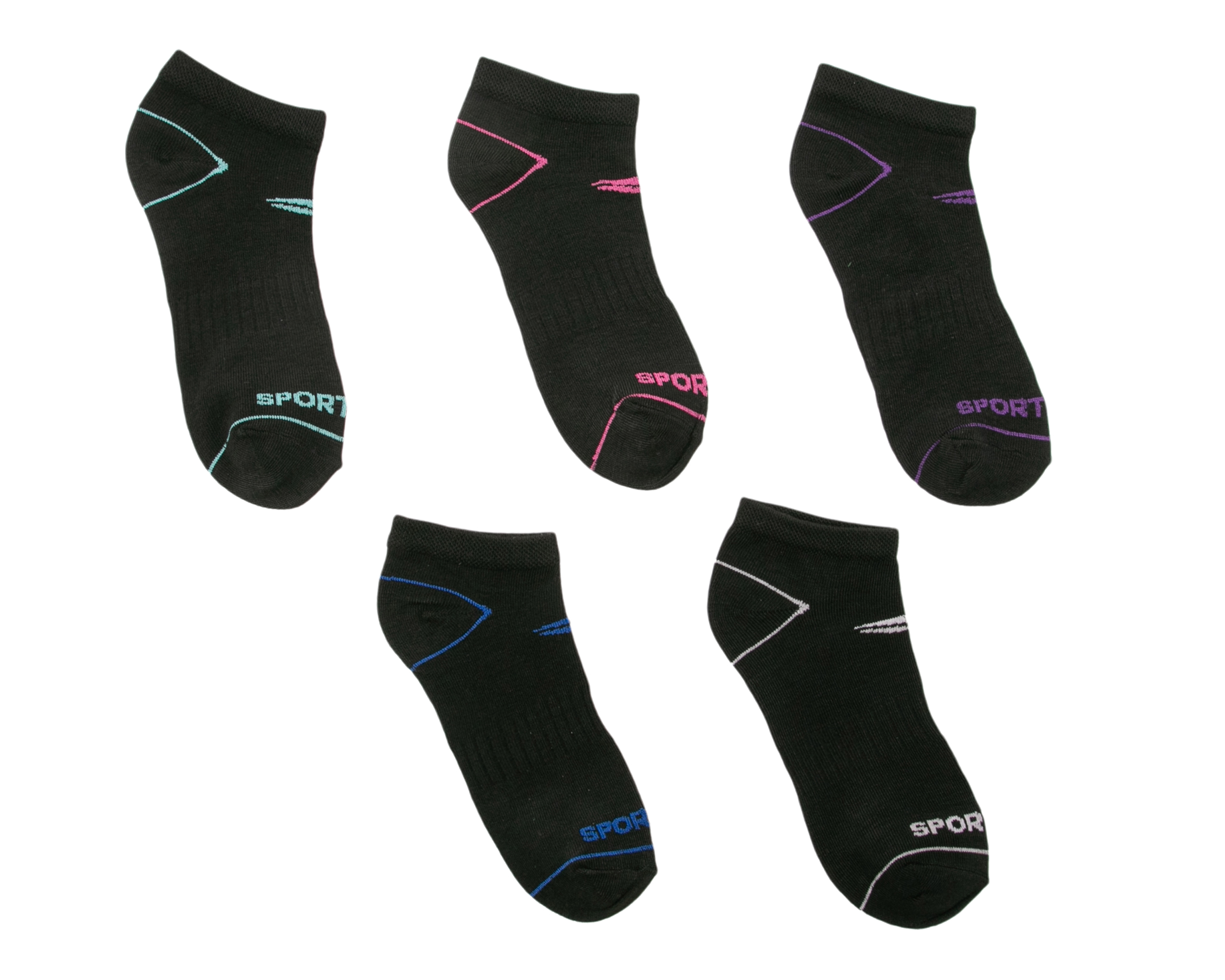 Foto 2 pulgar | Foto 1 | Calcetas Deportivas Sportline para Mujer 5 Pares