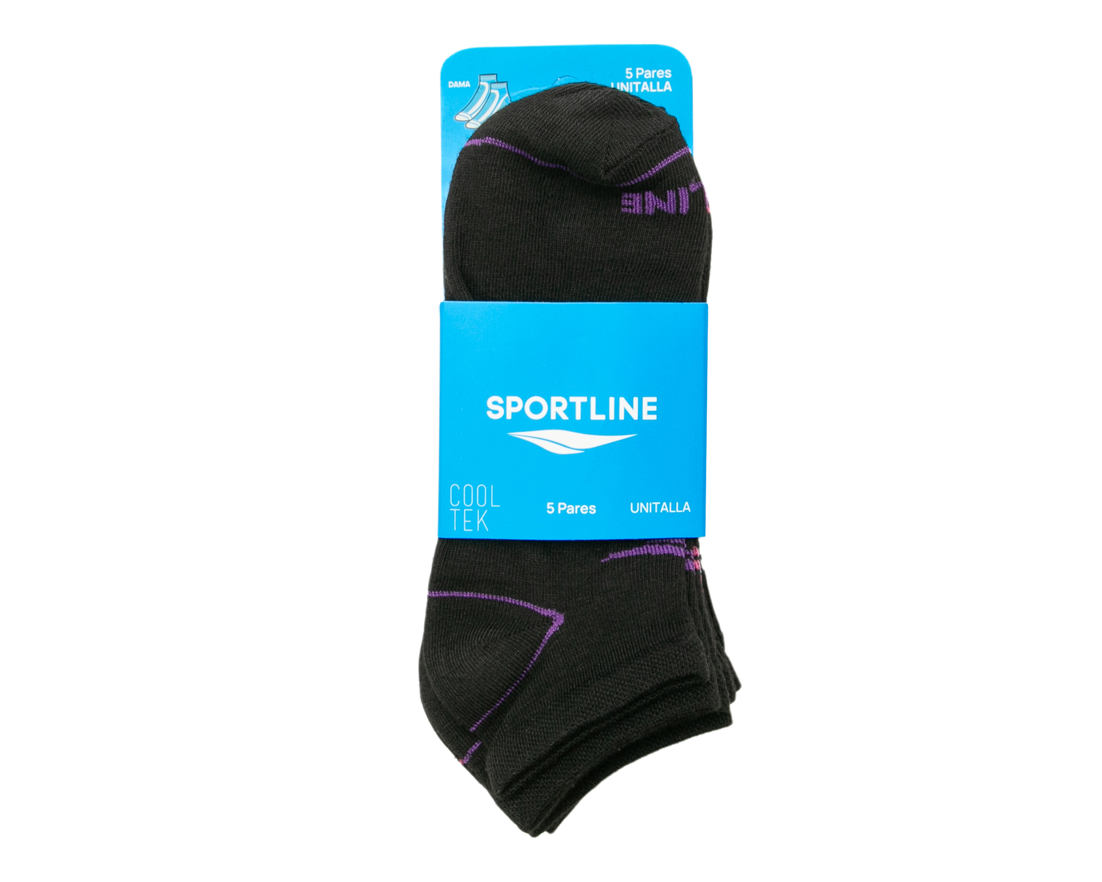Foto 4 pulgar | Foto 3 | Calcetas Deportivas Sportline para Mujer 5 Pares
