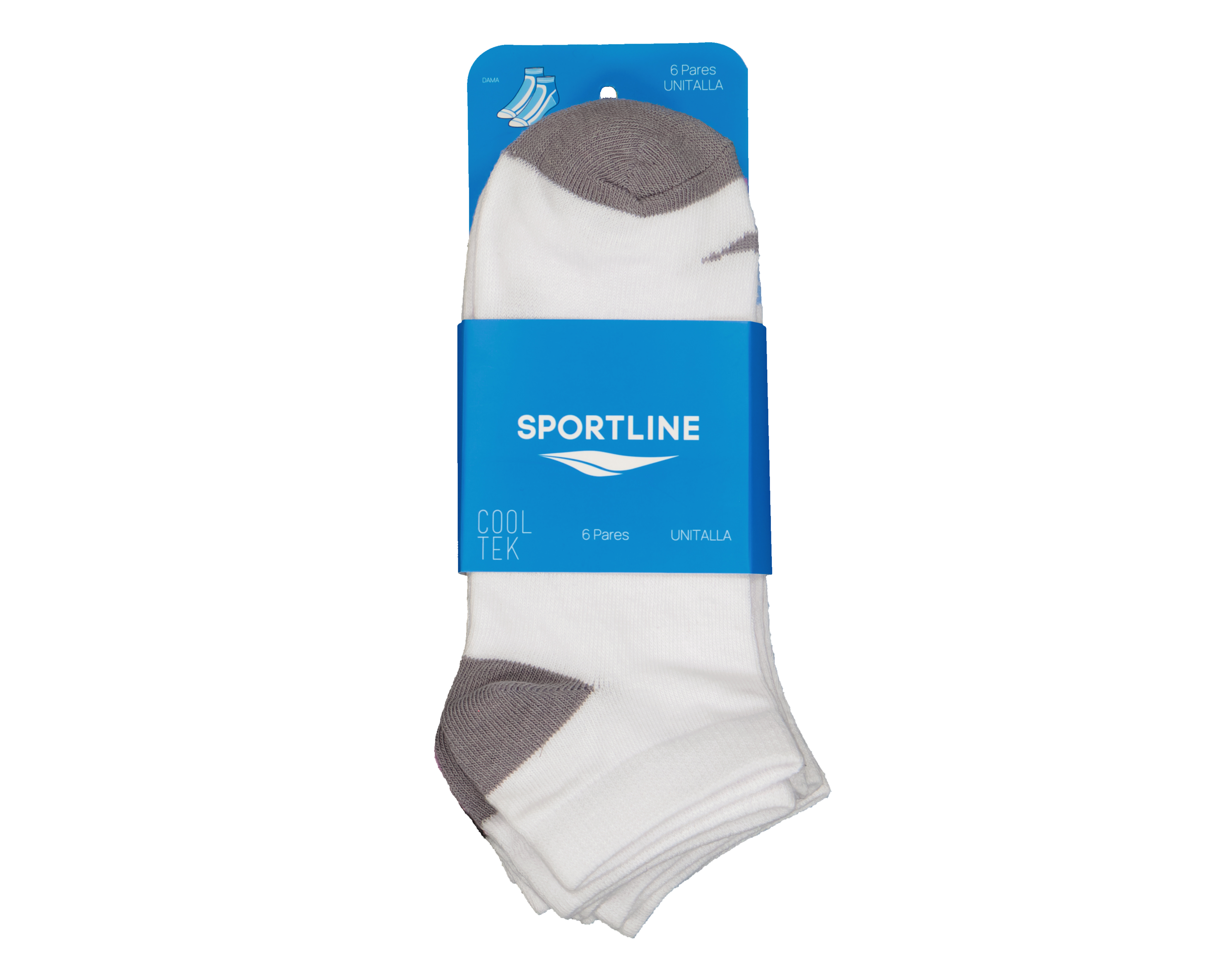 Foto 4 pulgar | Foto 3 | Calcetas Deportivas Sportline para Mujer 6 Pares