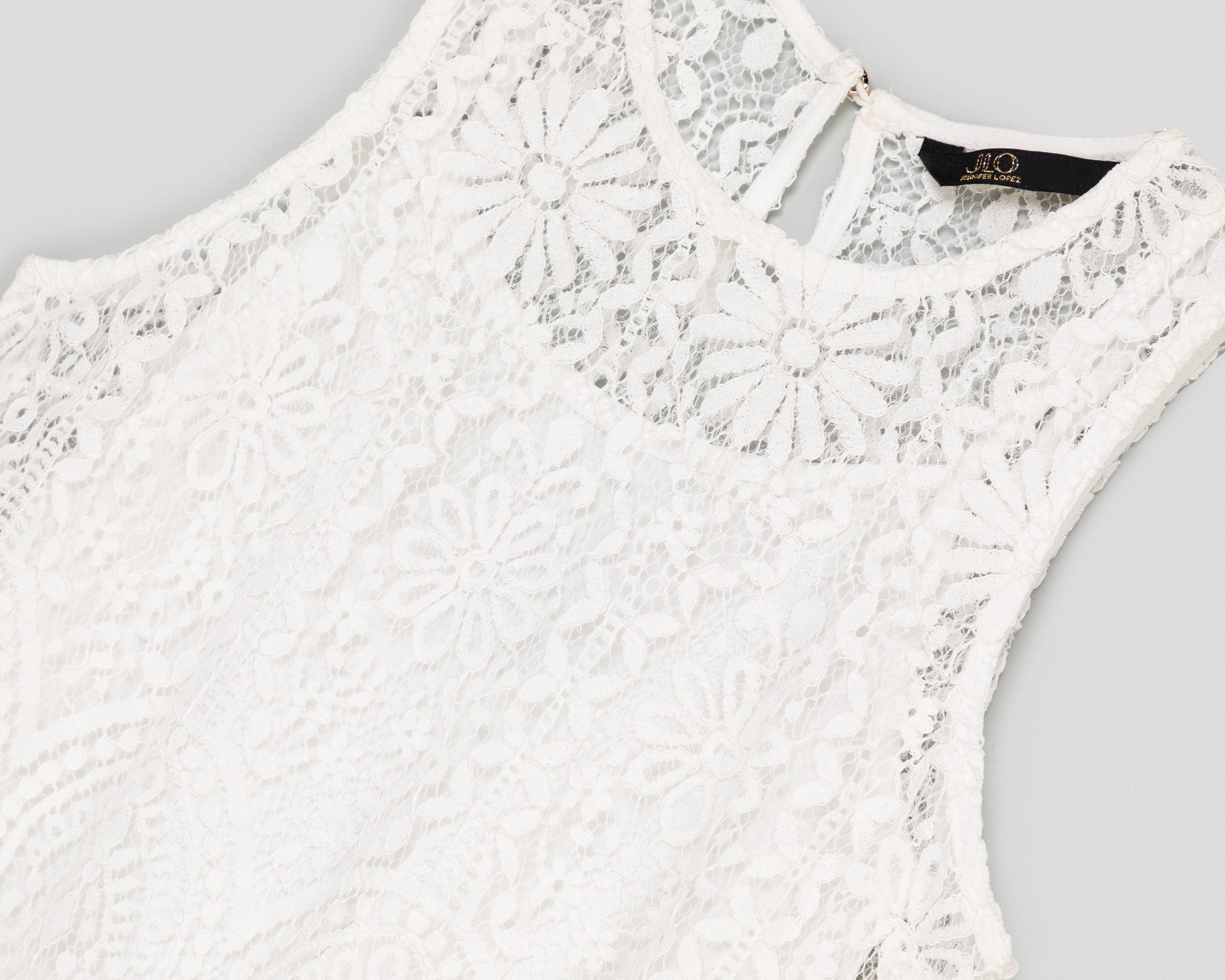 Foto 4 pulgar | Foto 3 | Blusa Blanca Jennifer Lopez para Mujer