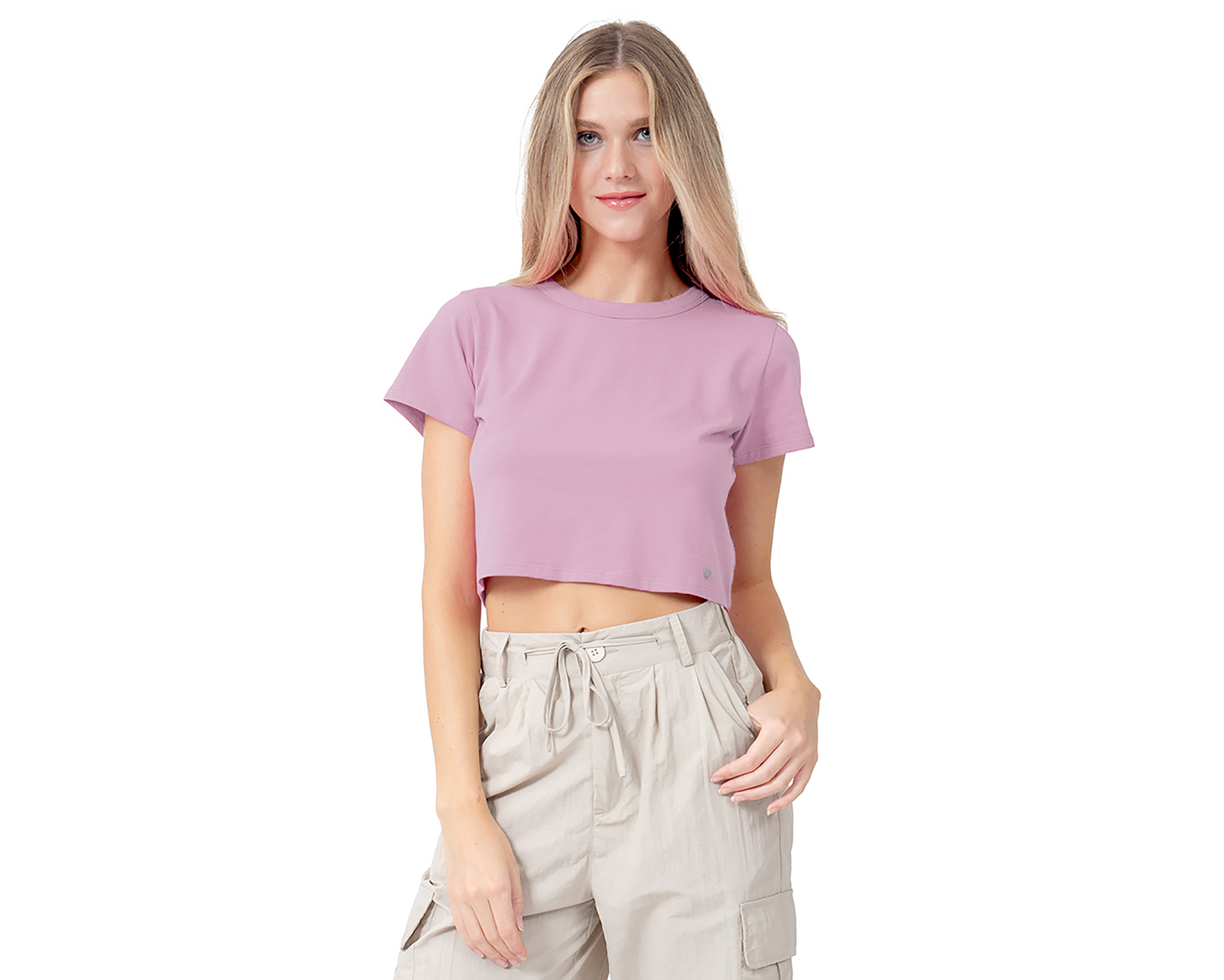 Crop Top Rosa Forever 21 para Mujer