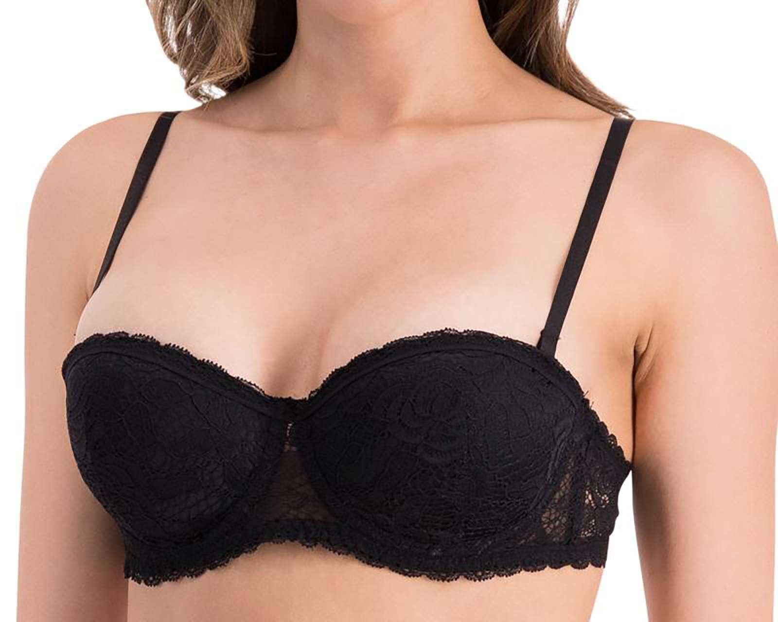 Foto 5 pulgar | Foto 4 | Brasier de Encaje Beauty Secret Media Copa para Mujer 2 Pack