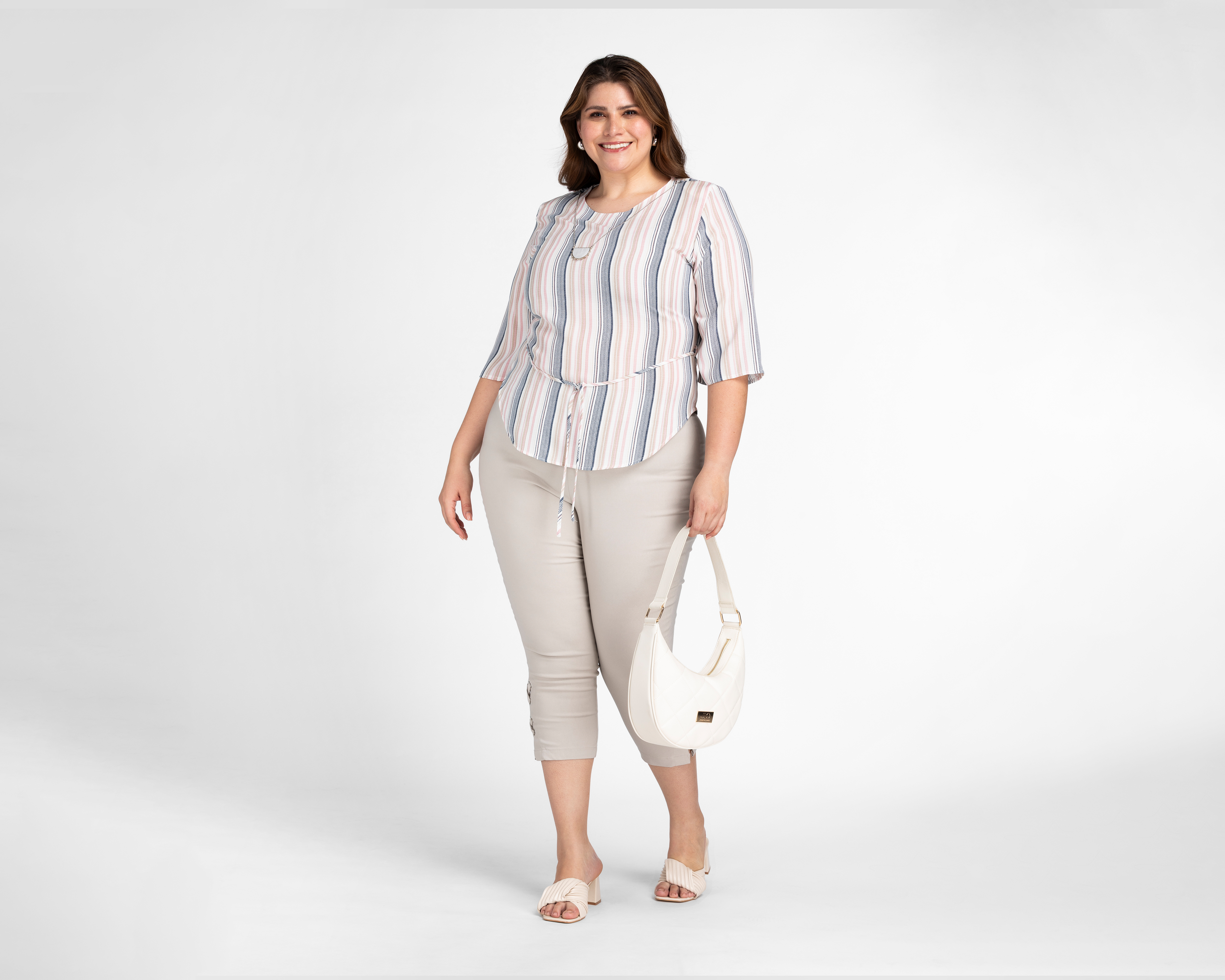 Foto 3 pulgar | Foto 2 | Blusa Paloma a Rayas para Mujer