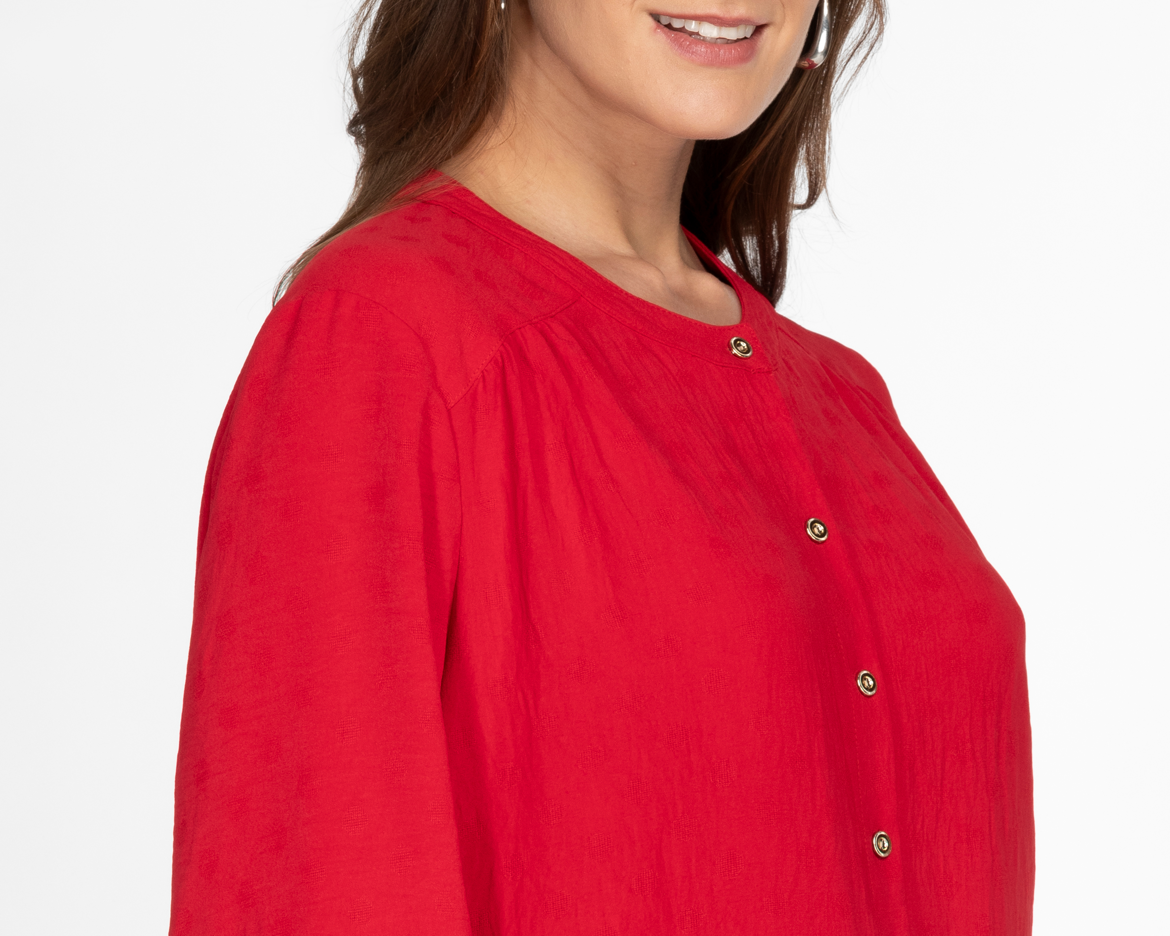 Foto 5 pulgar | Foto 4 | Blusa con Botones Sahara para Mujer