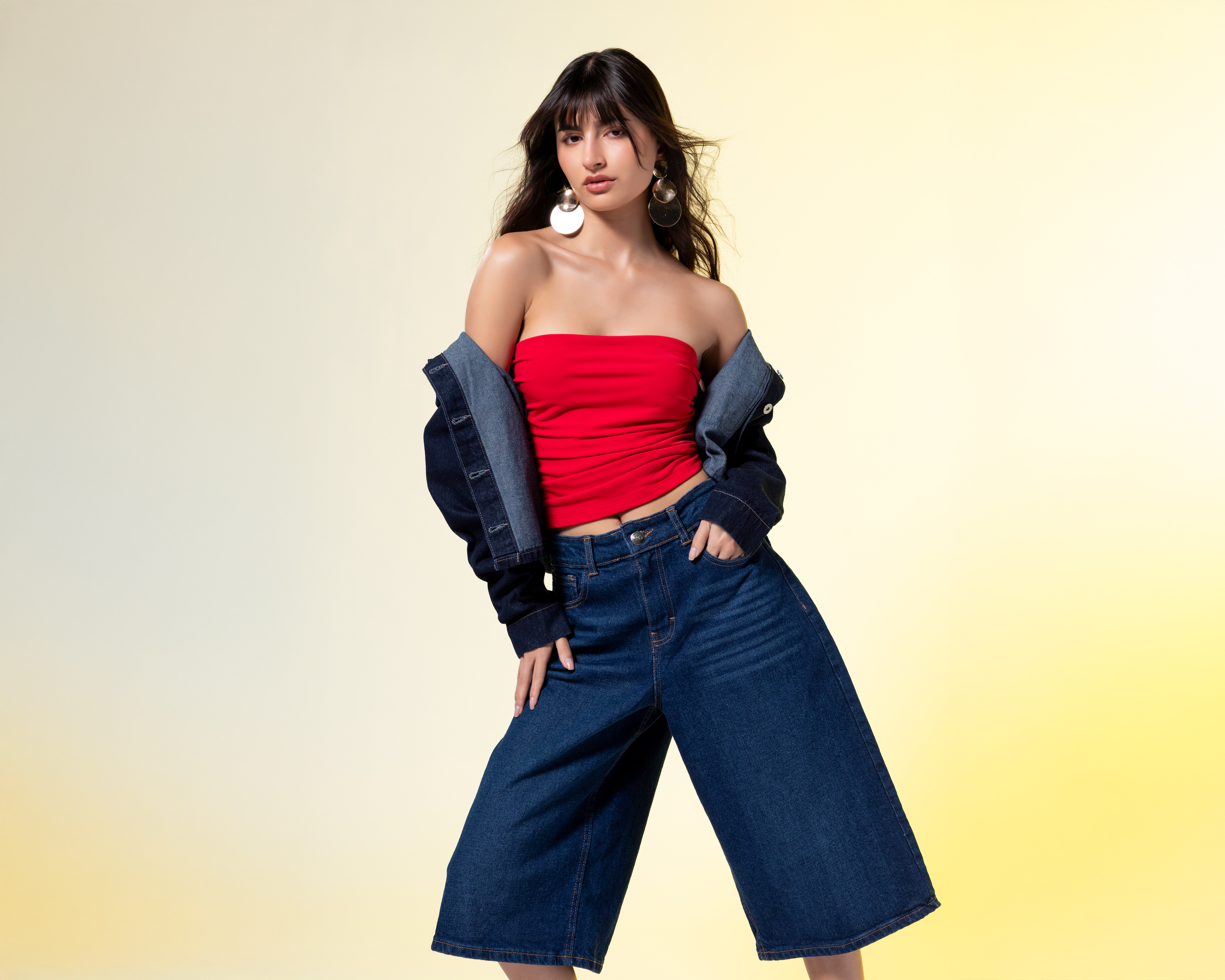 Foto 2 | Foto 2 | Crop Top Rojo Strona para Mujer