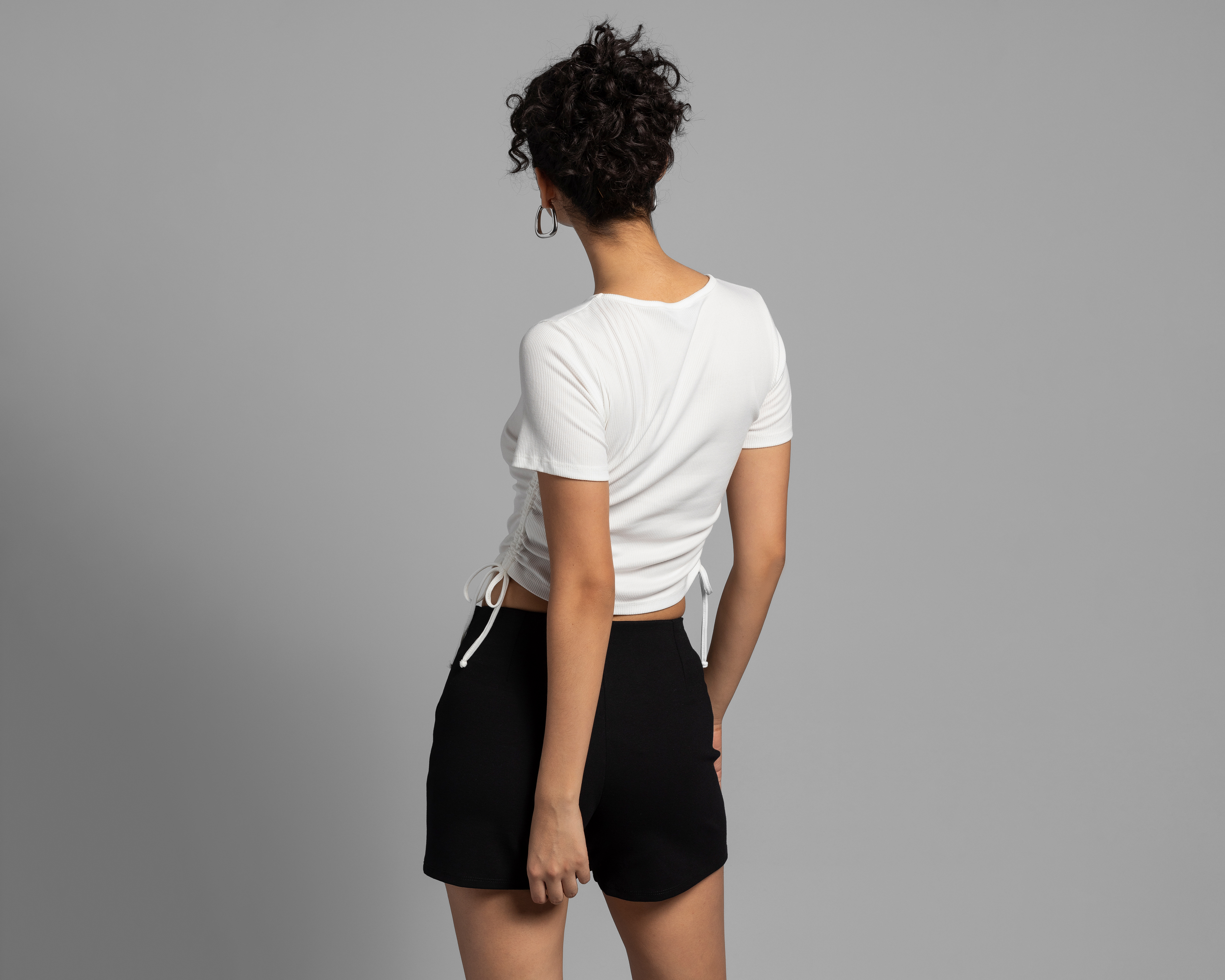 Foto 3 | Foto 3 | Blusa Thinner Manga Corta con Jareta