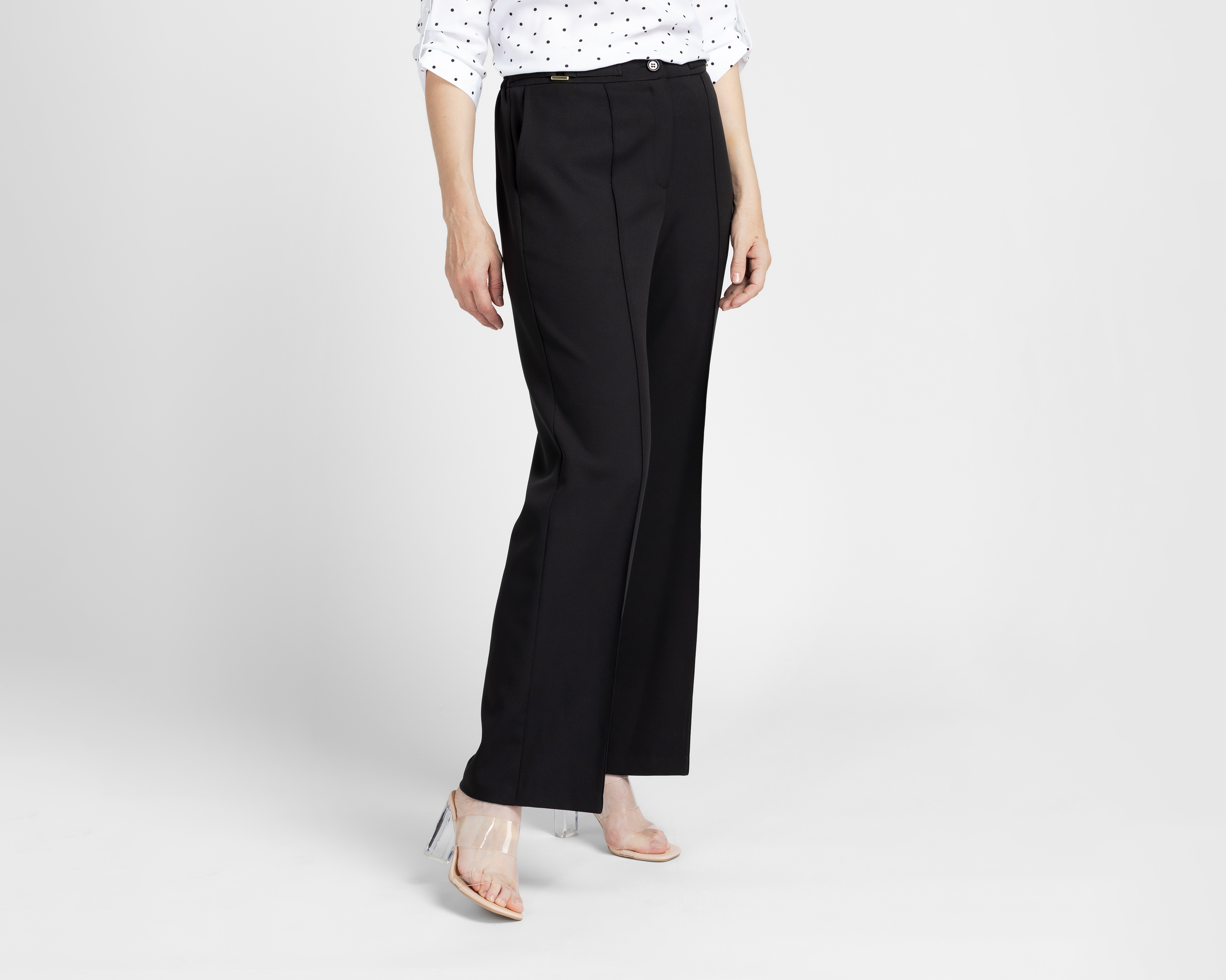 Foto 2 pulgar | Foto 1 | Pantalón de Vestir Sahara Negro para Mujer