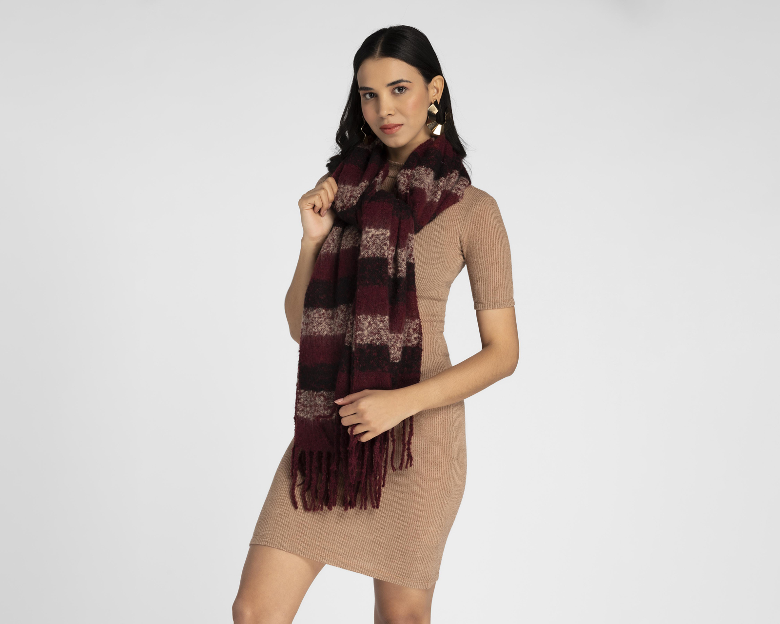 Foto 3 | Foto 3 | Bufanda color Tinto marca Sahara para Mujer