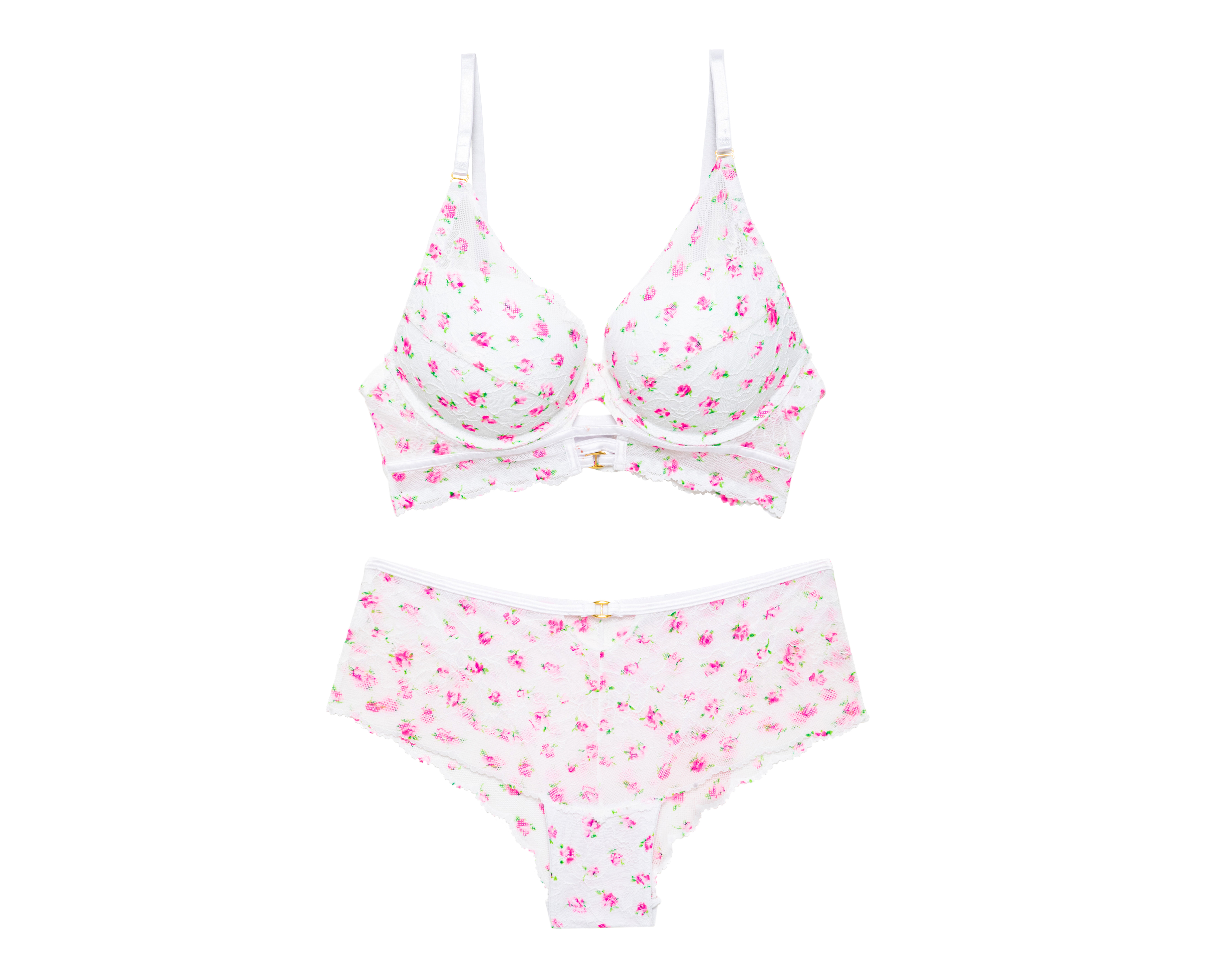 Coordinado de Encaje Lovest Copa Completa 2 Pack