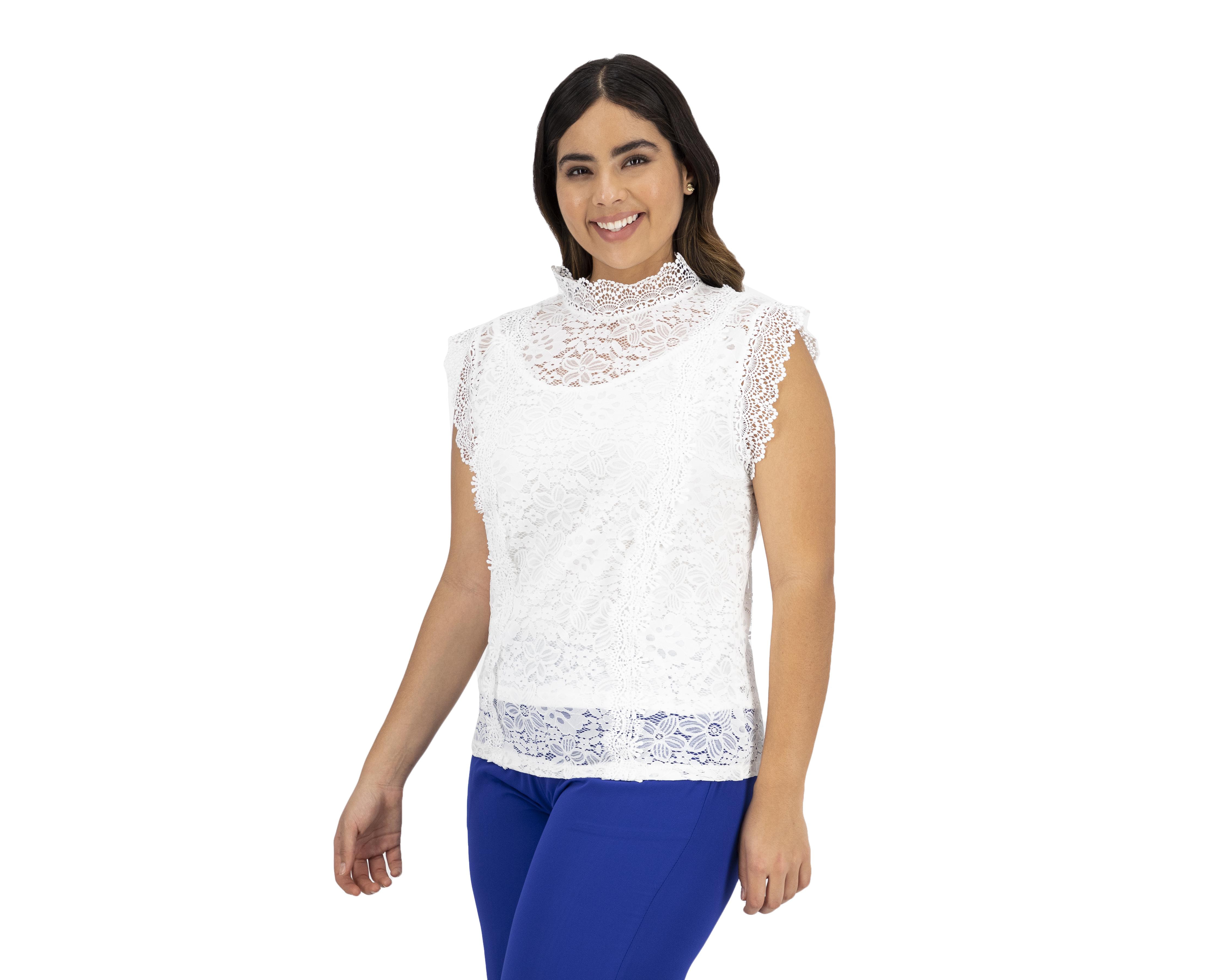 Foto 3 pulgar | Foto 2 | Blusa Sahara sin Manga para Mujer