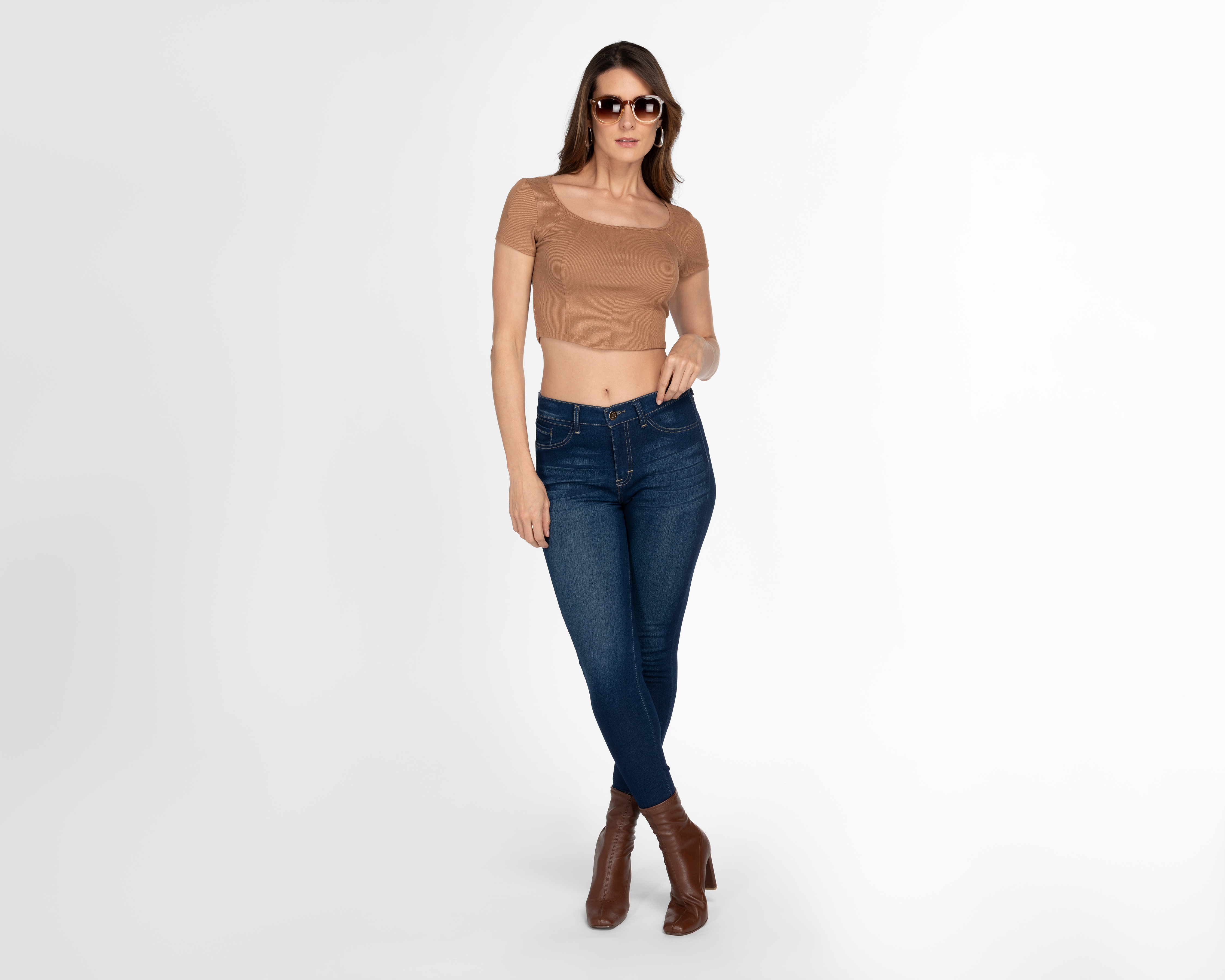 Foto 3 pulgar | Foto 2 | Jeans Skinny Sahara para Mujer