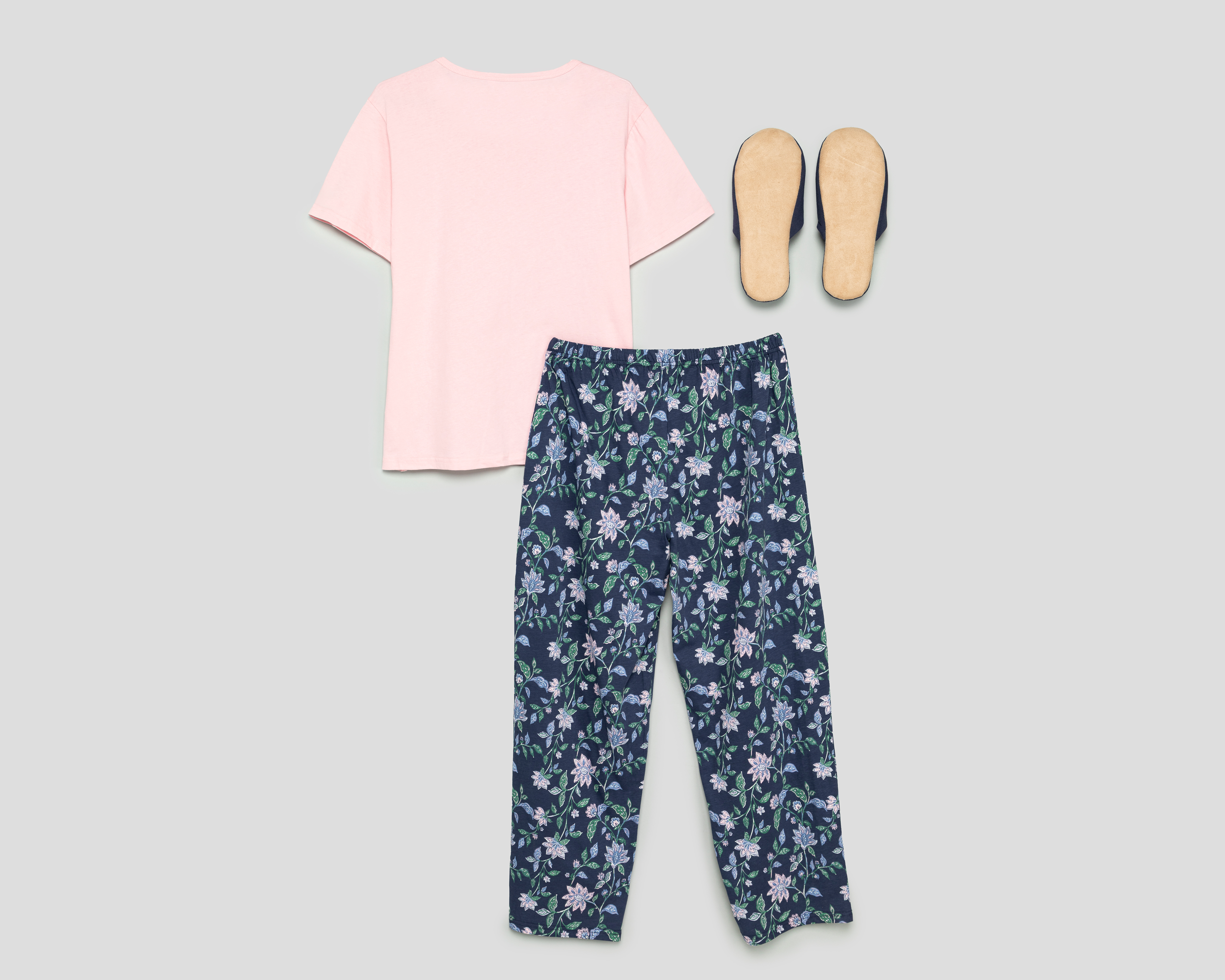 Foto 2 | Foto 2 | Pijama de Algodón Beauty Secret para Mujer con Pantuflas