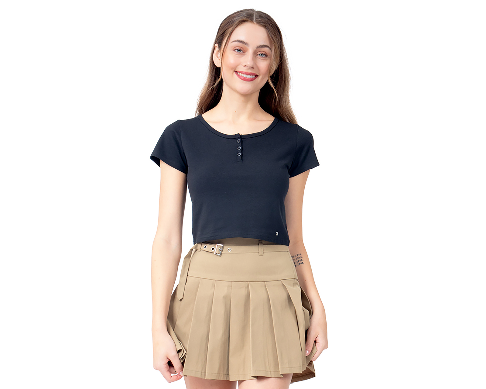 Foto 1 | Foto 1 | Playera con Botones Forever 21 para Mujer