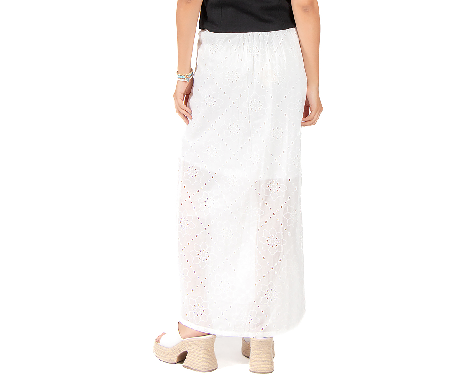Foto 4 pulgar | Foto 3 | Falda Larga Forever 21 con Corte Láser para Mujer