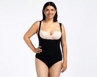 Body con Control Negro Wunderwear Mediana Compresión para Mujer