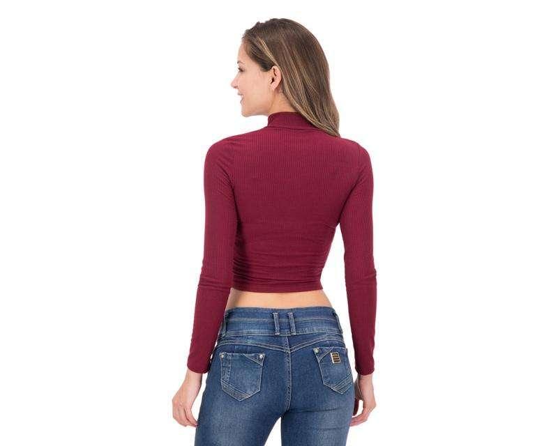 Foto 3 pulgar | Foto 2 | Blusa Jennifer Lopez Manga Larga Tinta