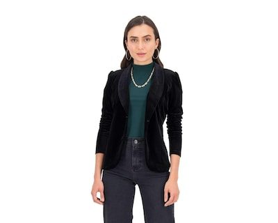 Foto 1 | Foto 1 | Blazer con Solapa Jennifer Lopez Manga Larga