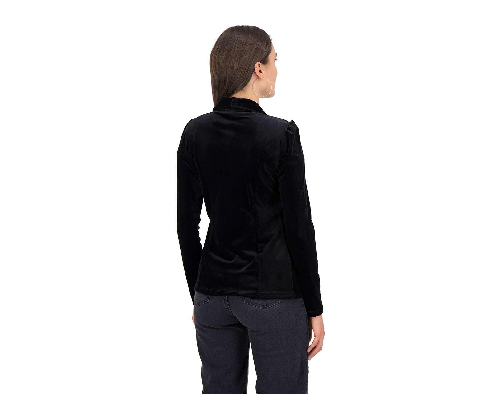 Foto 4 pulgar | Foto 3 | Blazer con Solapa Jennifer Lopez Manga Larga