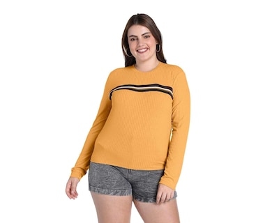 Foto 4 | Foto 4 | Playera Sahara Amarilla Manga Larga