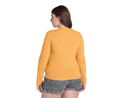 Foto 5 | Foto 5 | Playera Sahara Amarilla Manga Larga