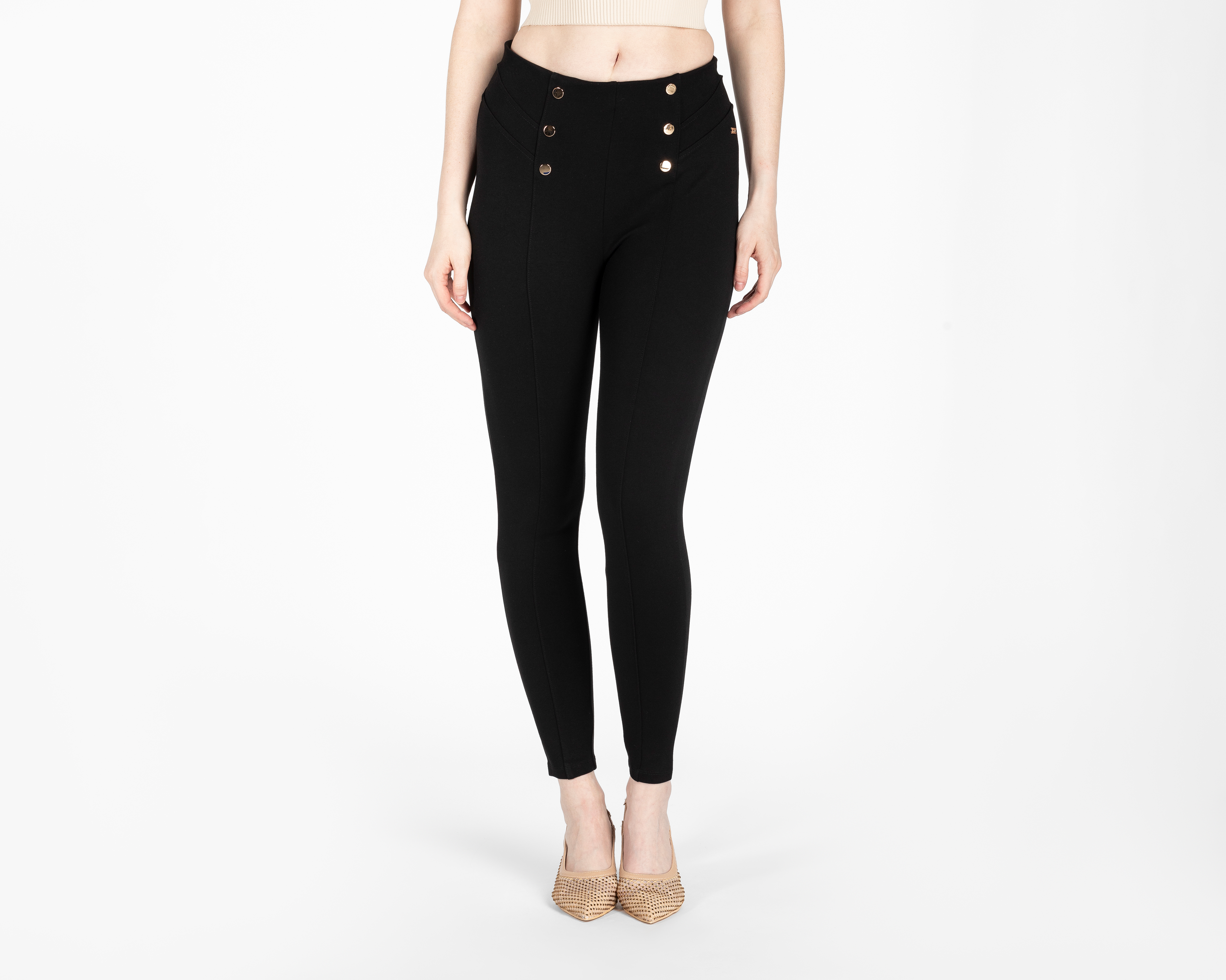 Foto 2 pulgar | Foto 1 | Leggings Negros Jennifer Lopez Juvenil