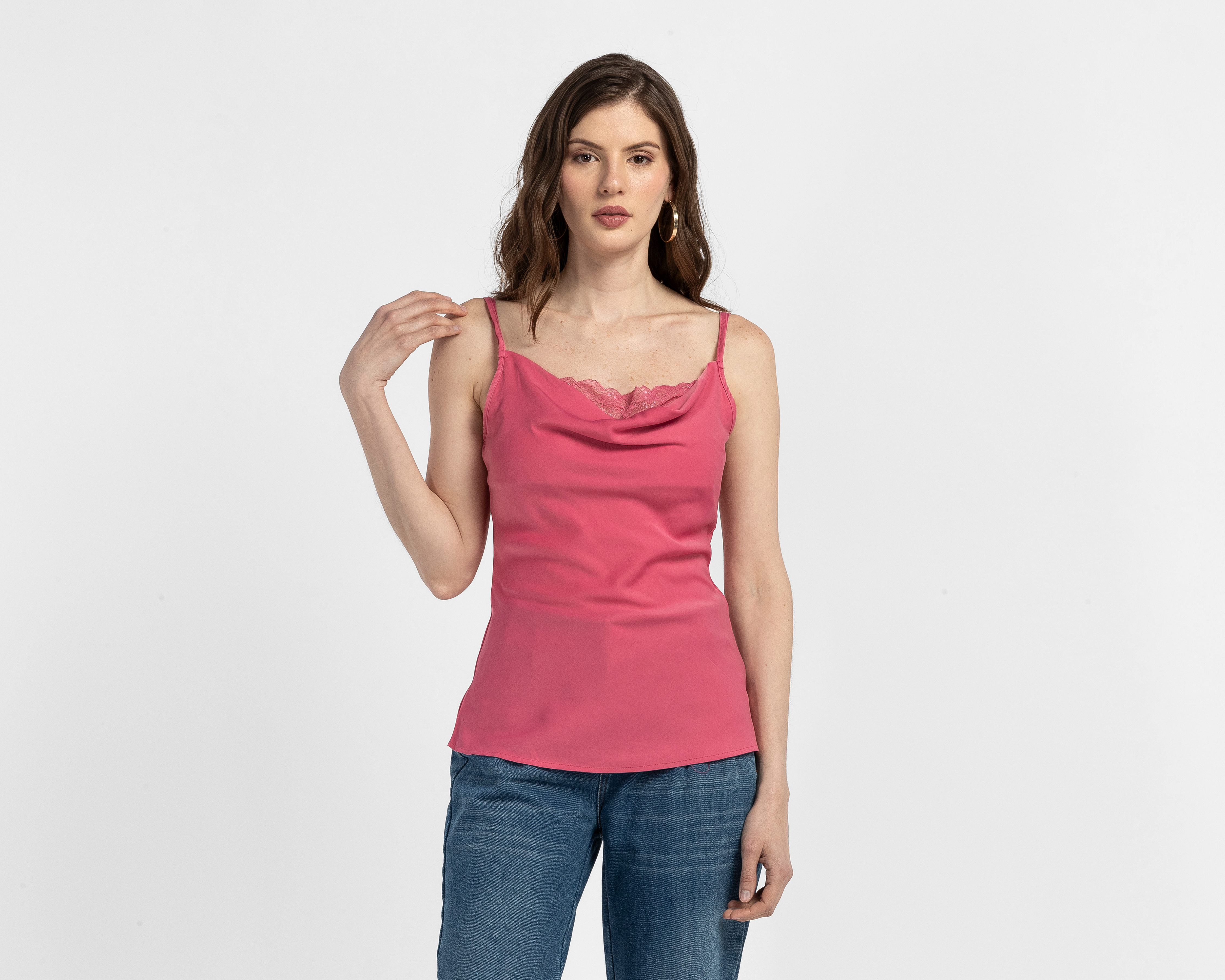 Foto 2 pulgar | Foto 1 | Blusa con Tirantes Jennifer Lopez para Mujer