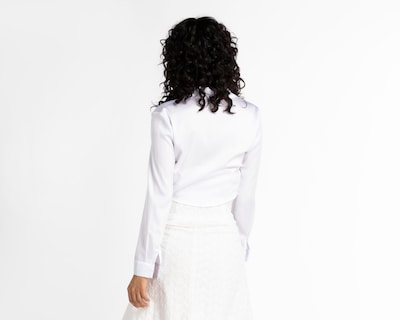 Foto 6 | Foto 6 | Vestido Refill Casual Corto Blanco con Bordado