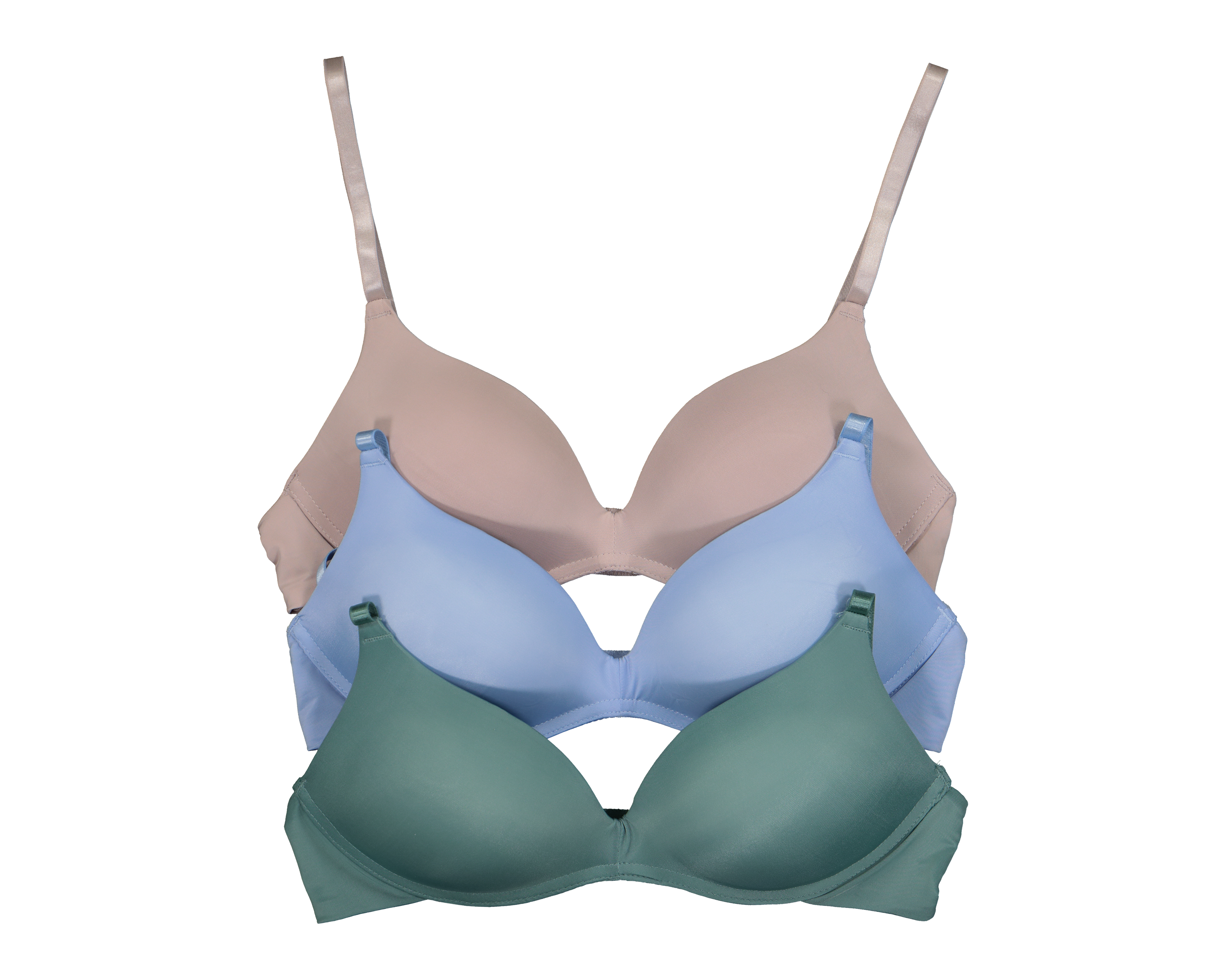 Foto 1 | Foto 1 | Brasier sin Varilla Beauty Secret Copa Completa para Mujer 3 Pack