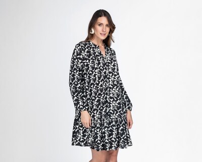 Foto 1 | Foto 1 | Vestido Casual Sahara Estampado Manga Larga para Mujer