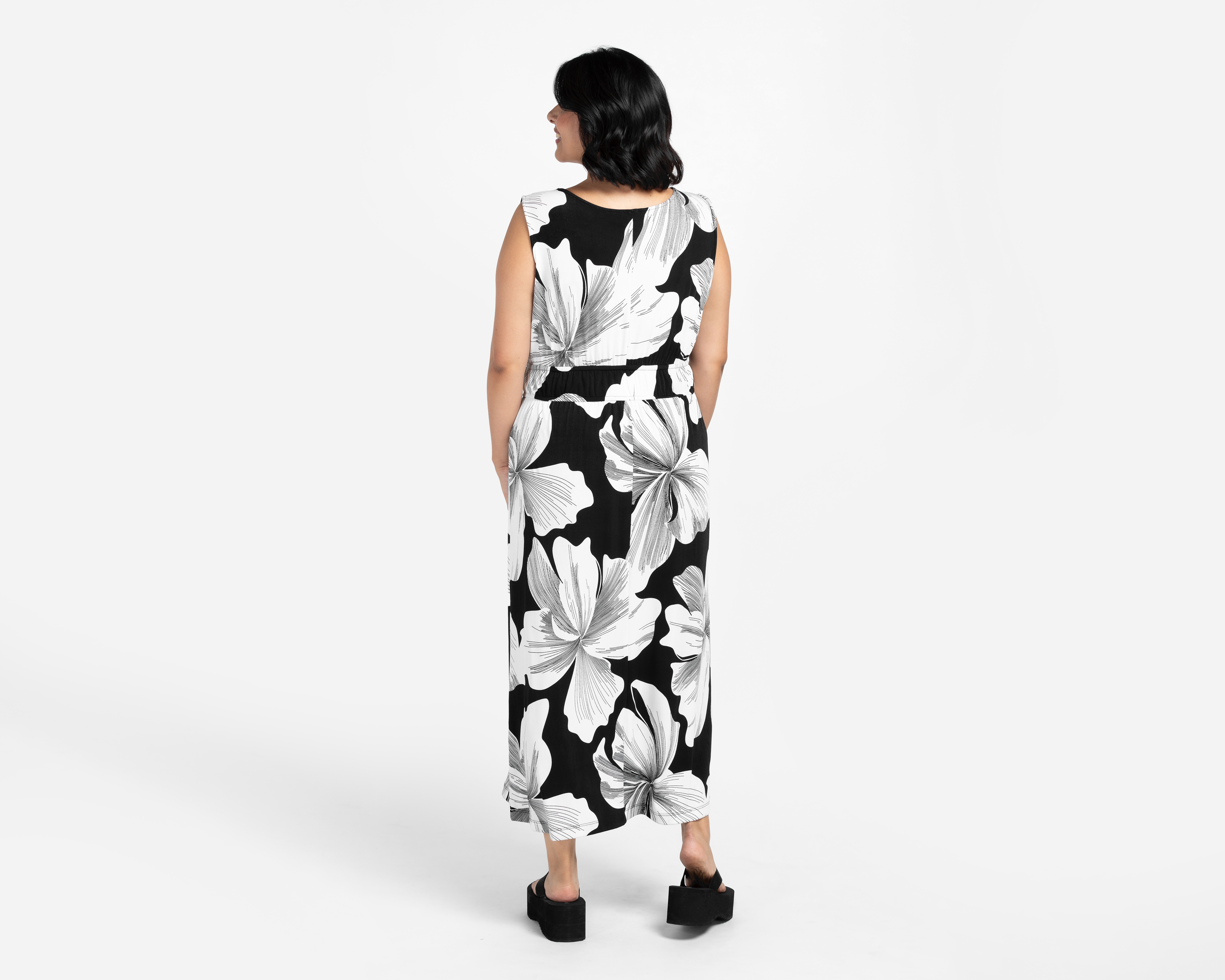 Foto 4 pulgar | Foto 3 | Vestido Casual Sahara Floral Cuello V sin Mangas para Mujer