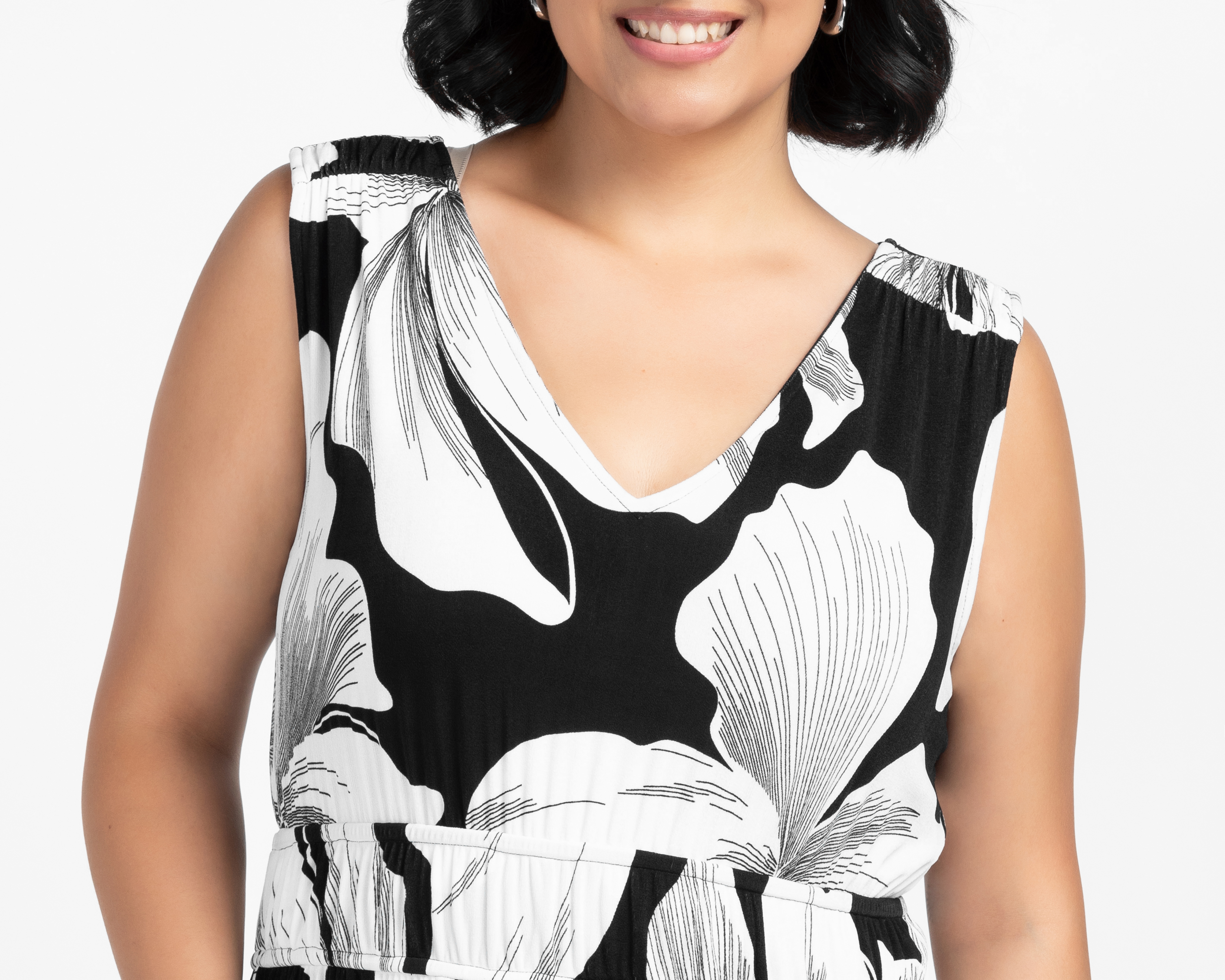 Foto 5 pulgar | Foto 4 | Vestido Casual Sahara Floral Cuello V sin Mangas para Mujer