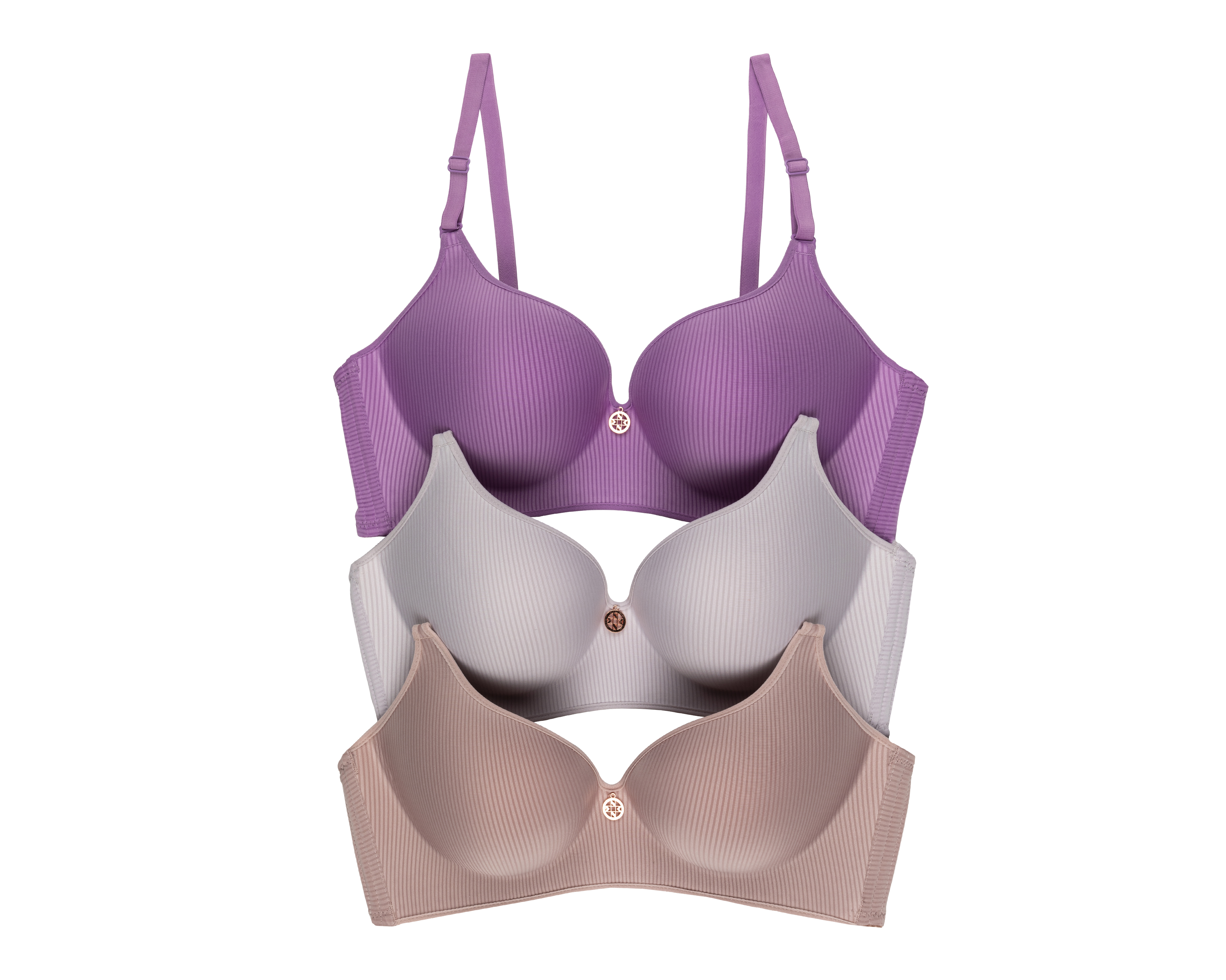 Foto 1 | Foto 1 | Brasier Básico Beauty Secret Copa Completa para Mujer 3 Pack