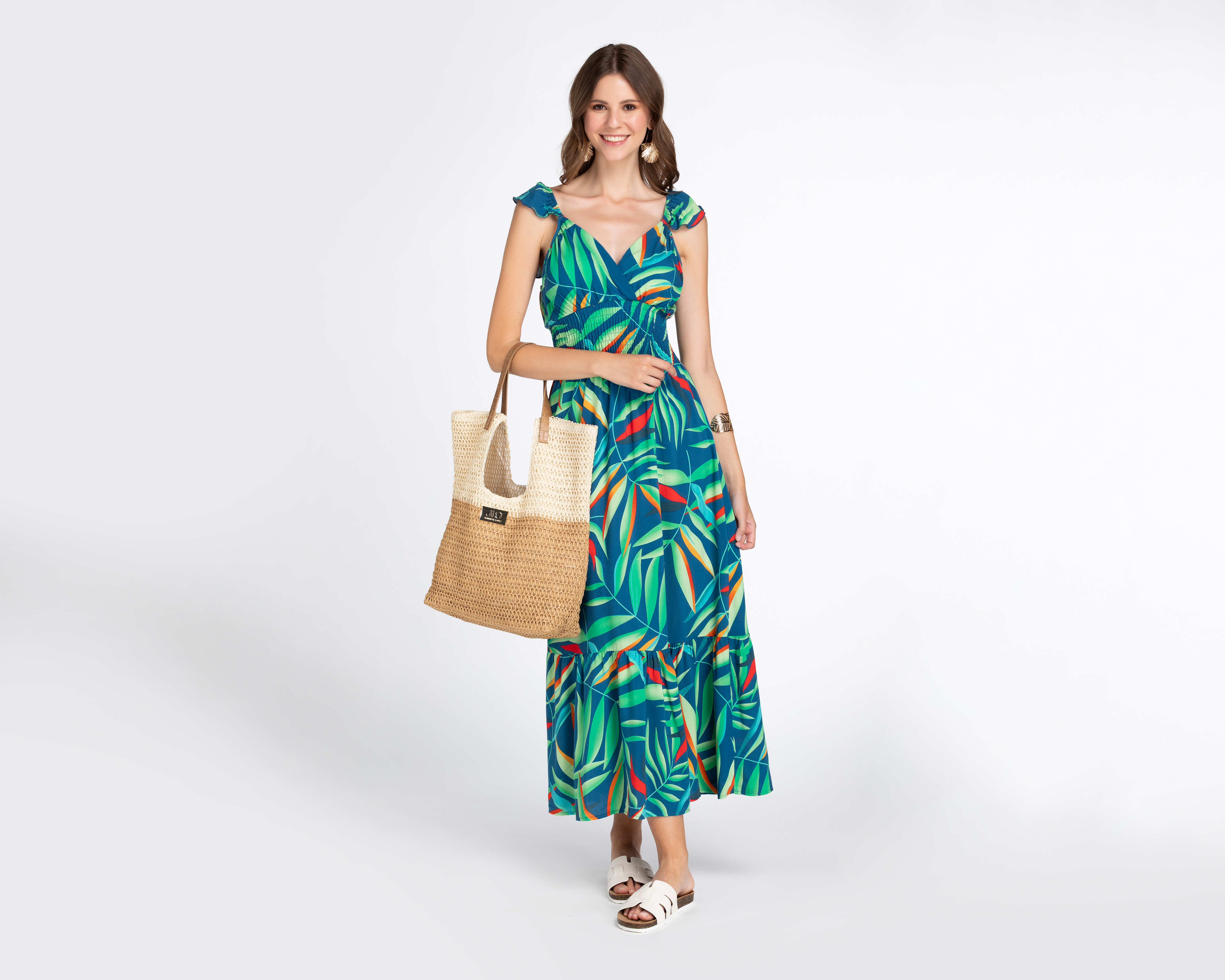 Foto 3 pulgar | Foto 2 | Vestido de Playa Lady Sun con Tirantes para Mujer