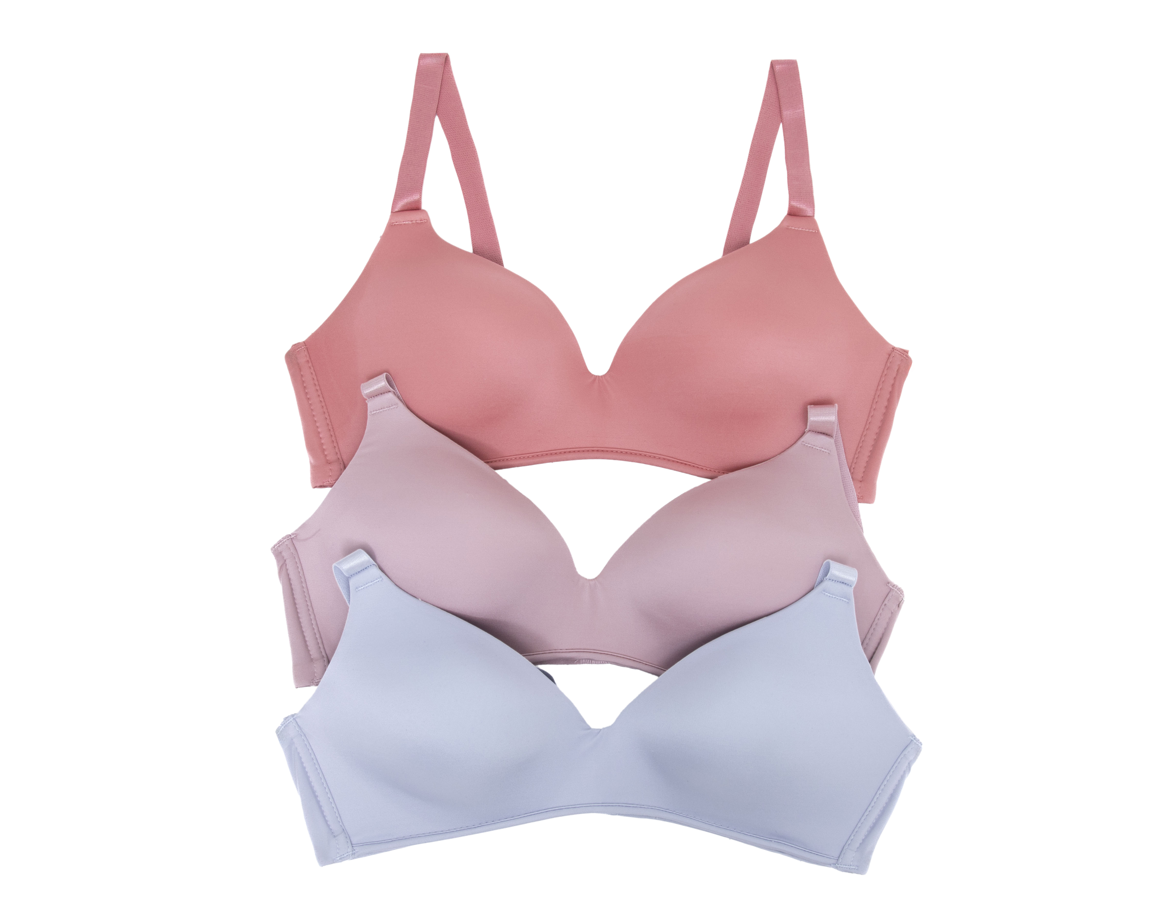 Foto 1 | Foto 1 | Brasier Seamless Beauty Secret Media Copa para Mujer 3 Pack