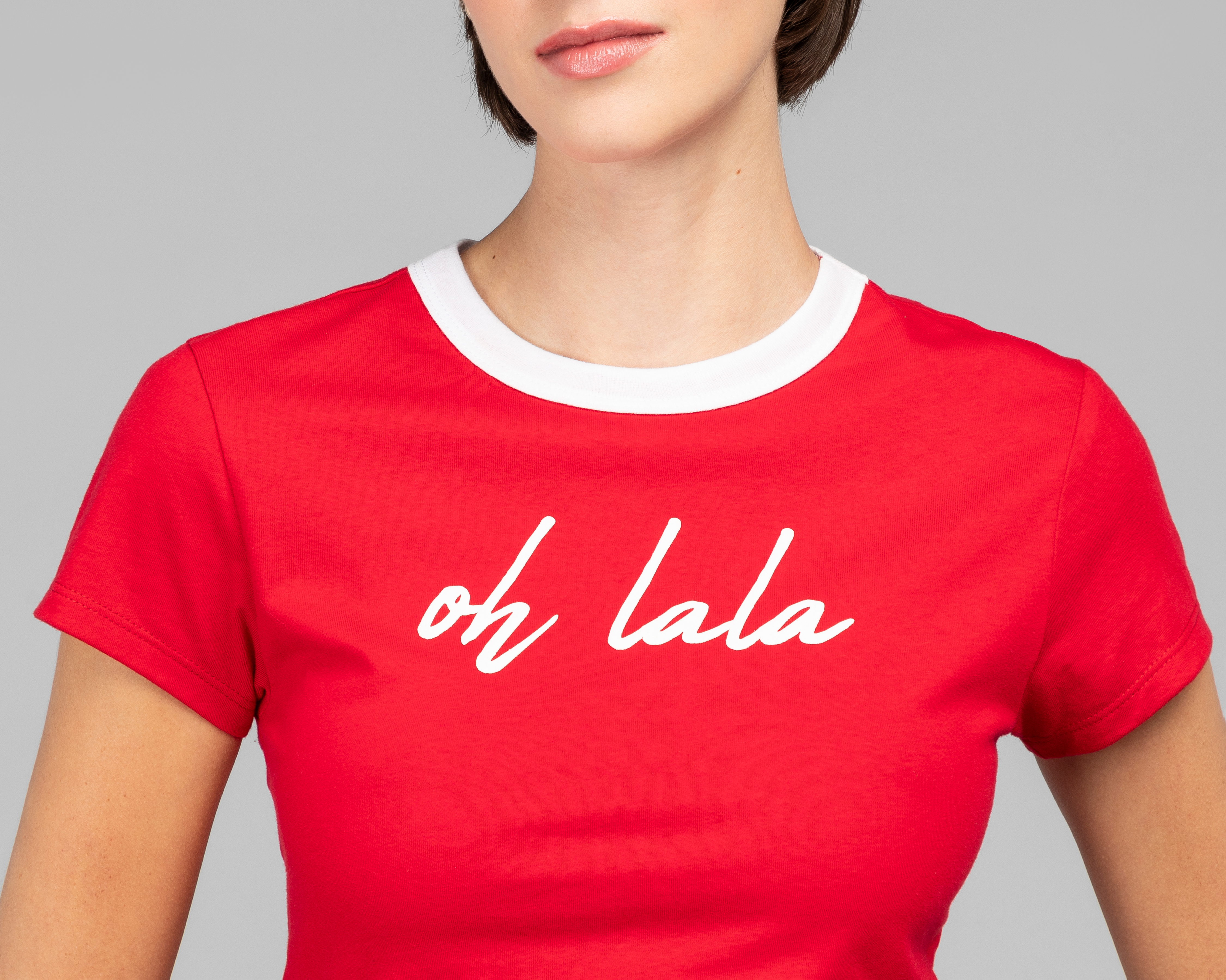 Foto 5 pulgar | Foto 4 | Playera Strona Roja para Mujer