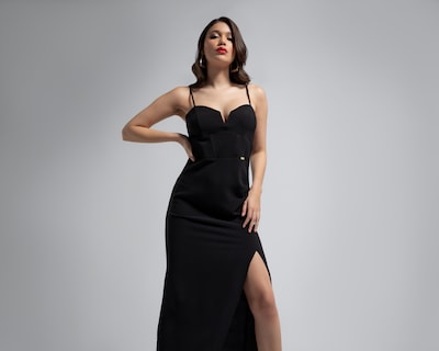 Foto 4 | Foto 4 | Vestido Jennifer Lopez de Noche Midi con Abertura