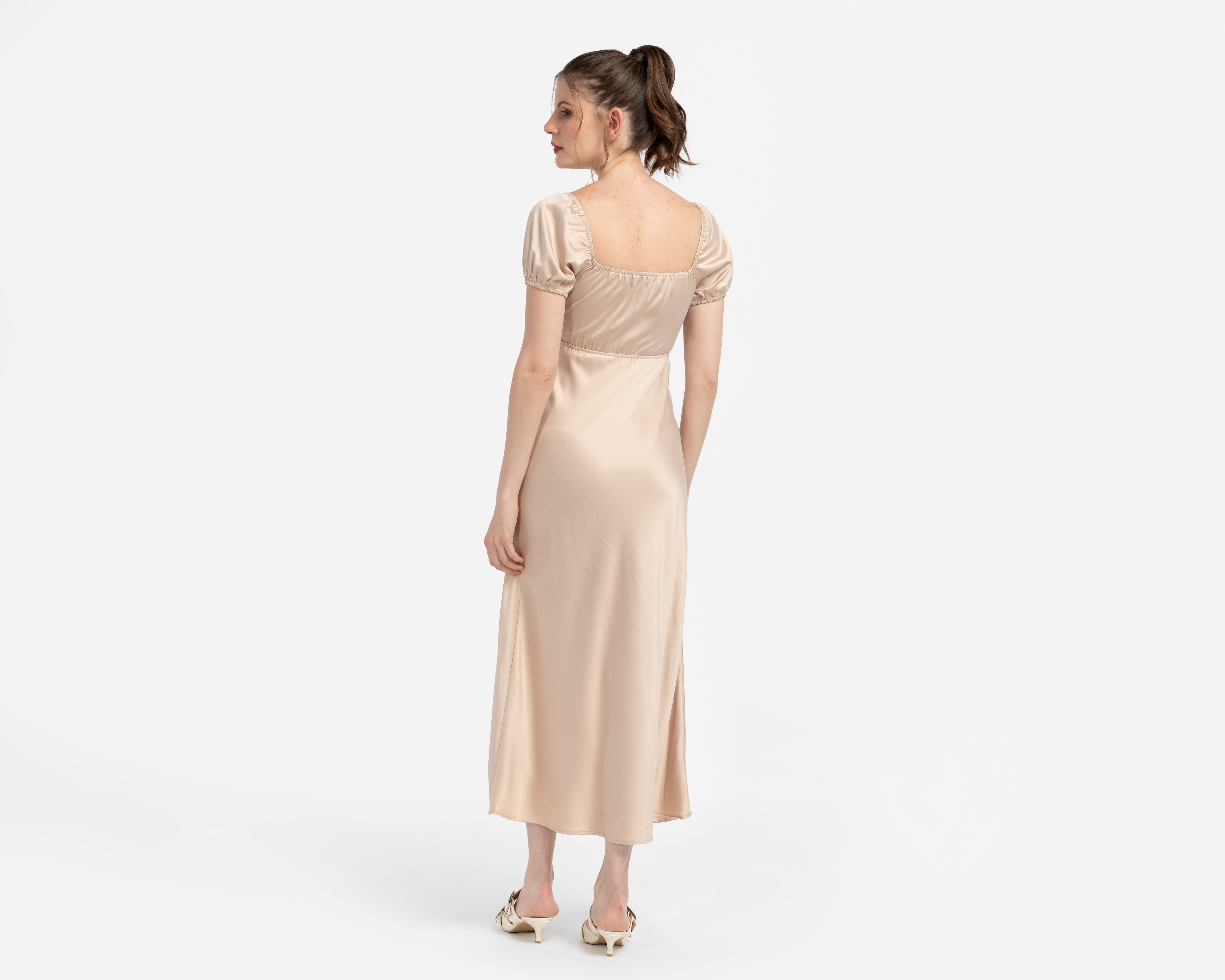 Foto 3 | Foto 3 | Vestido de Fiesta Jennifer Lopez Manga Corta Arena para Mujer