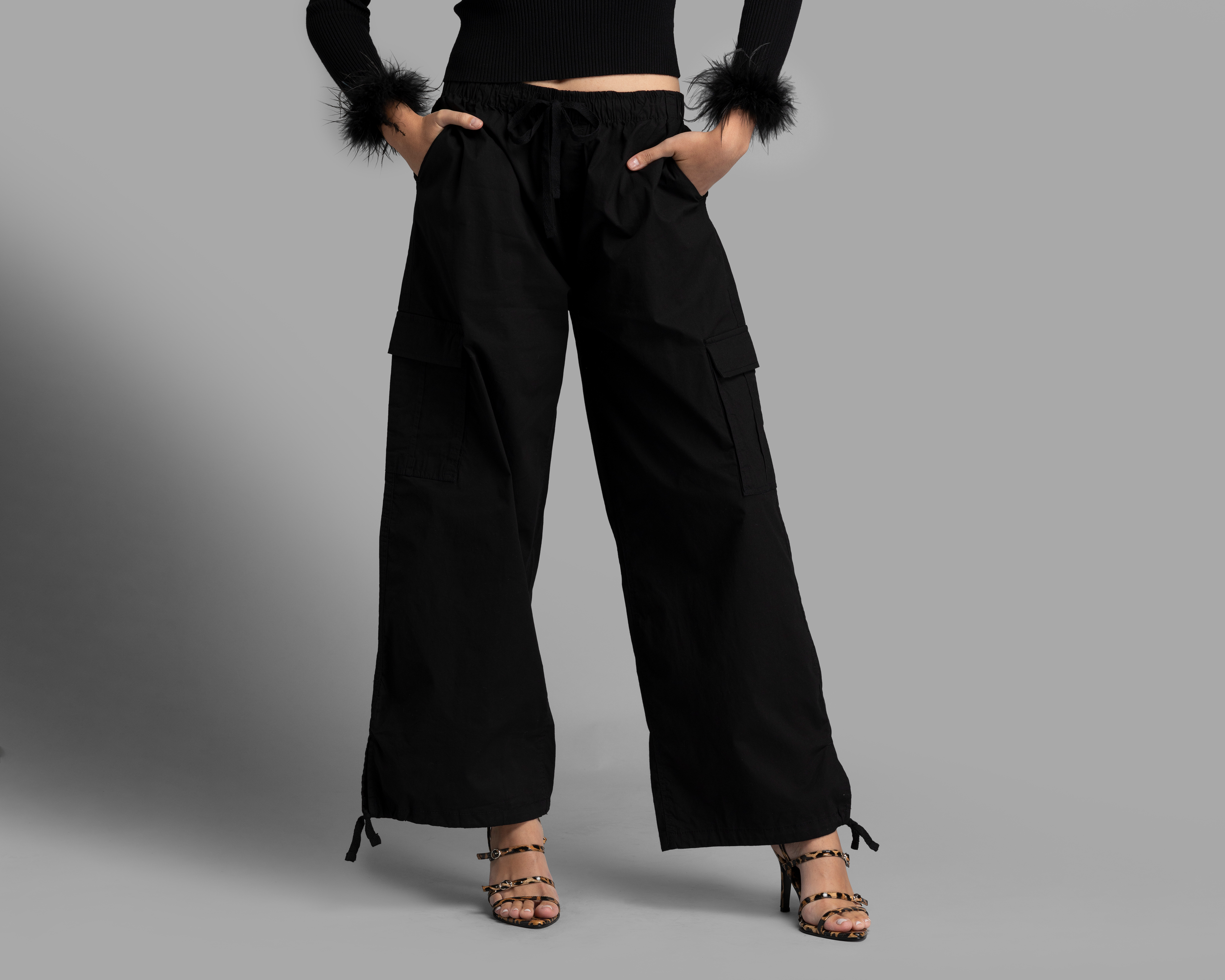 Pantalón Cargo Strona Negro Juvenil