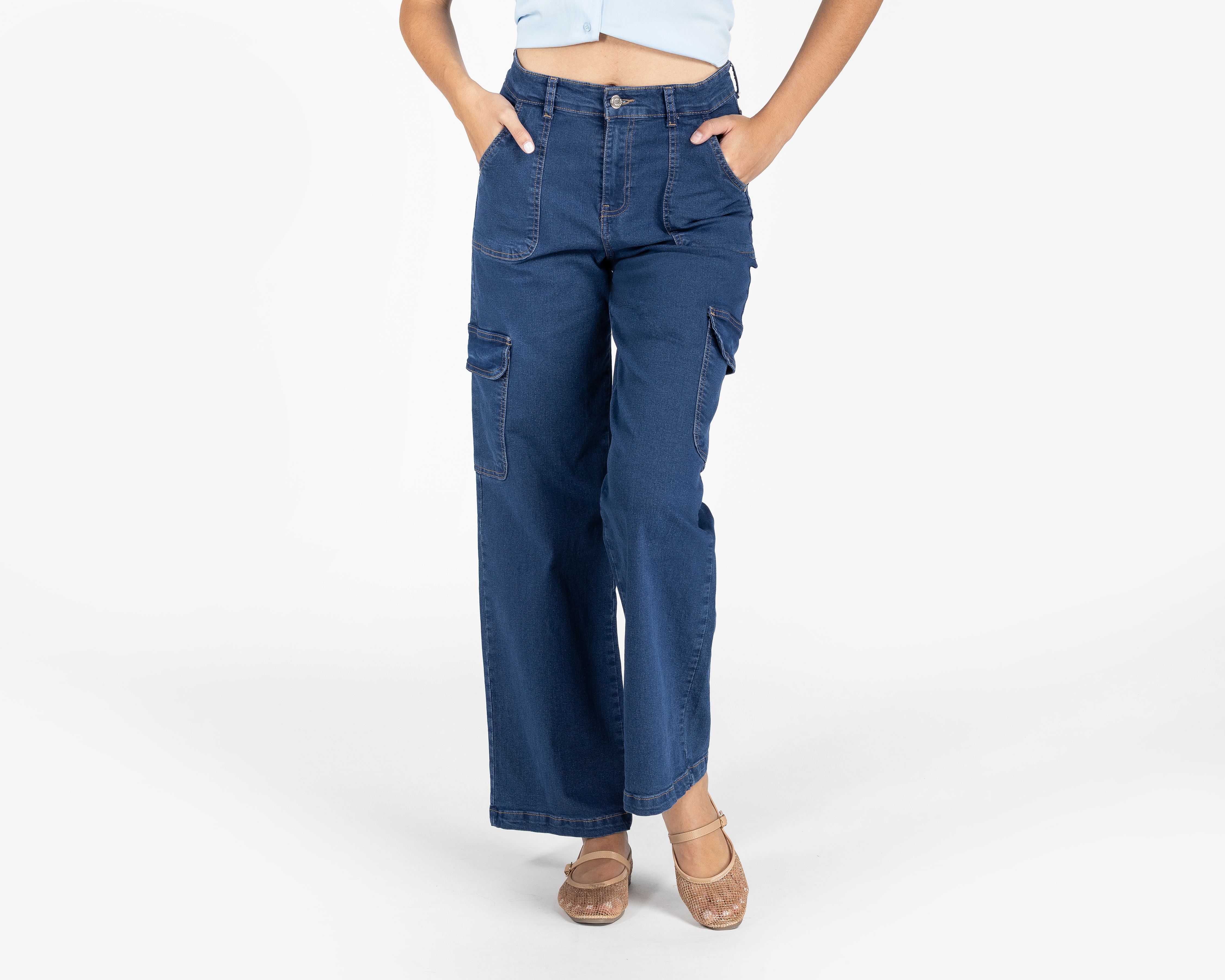 Foto 2 pulgar | Foto 1 | Jeans Wide Leg Refill para Mujer